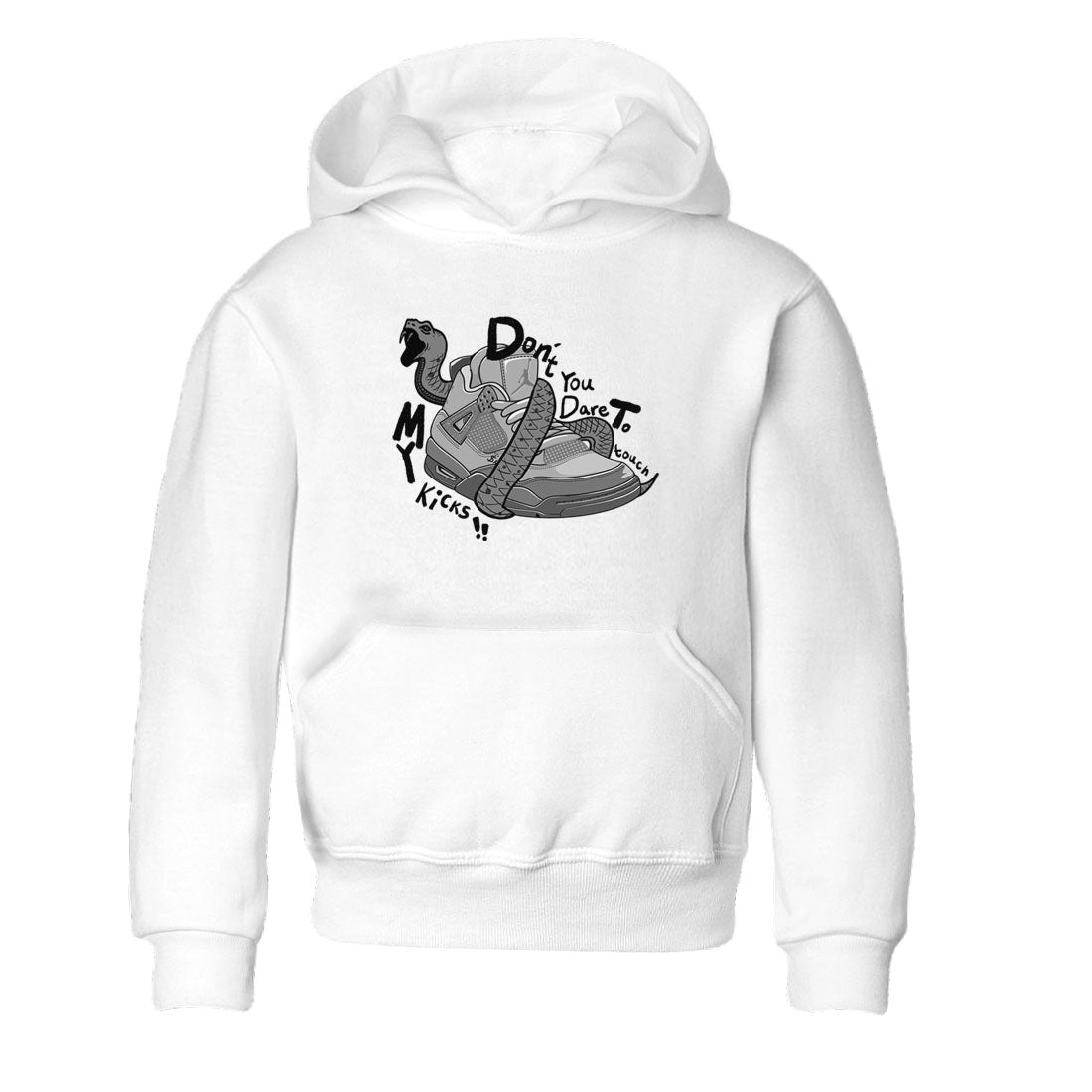 Don't Touch My Kicks snkmatch Tees Kids - Air Jordan 4 Wet Cement
