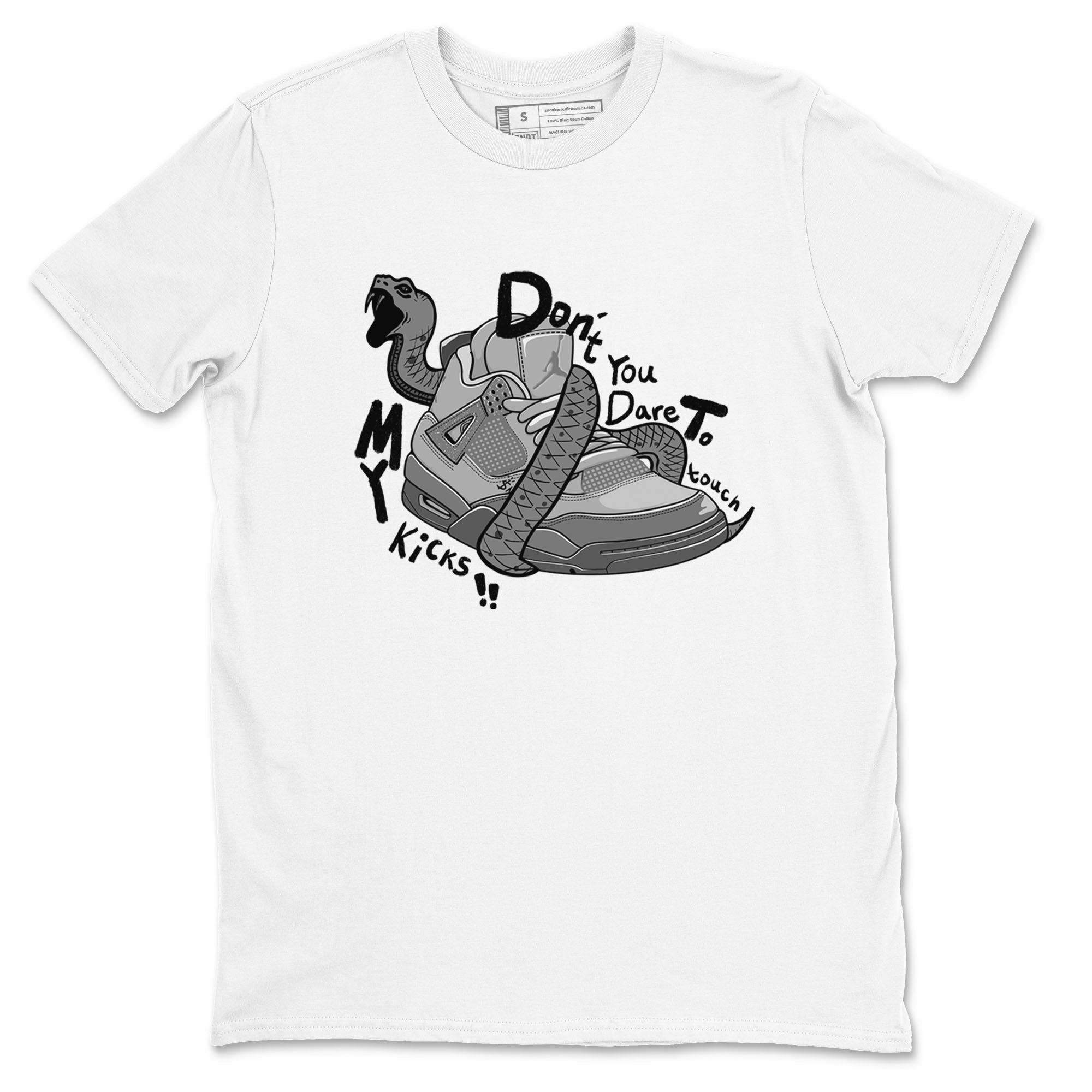 Don't Touch My Kicks snkmatch Tees - Air Jordan 4 Wet Cement