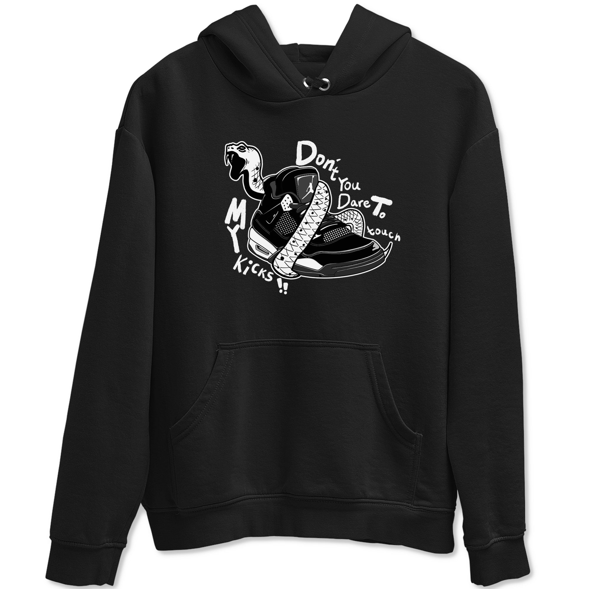 Don't Touch My Kicks snkmatch Tees - Air Jordan 4 White Thunder