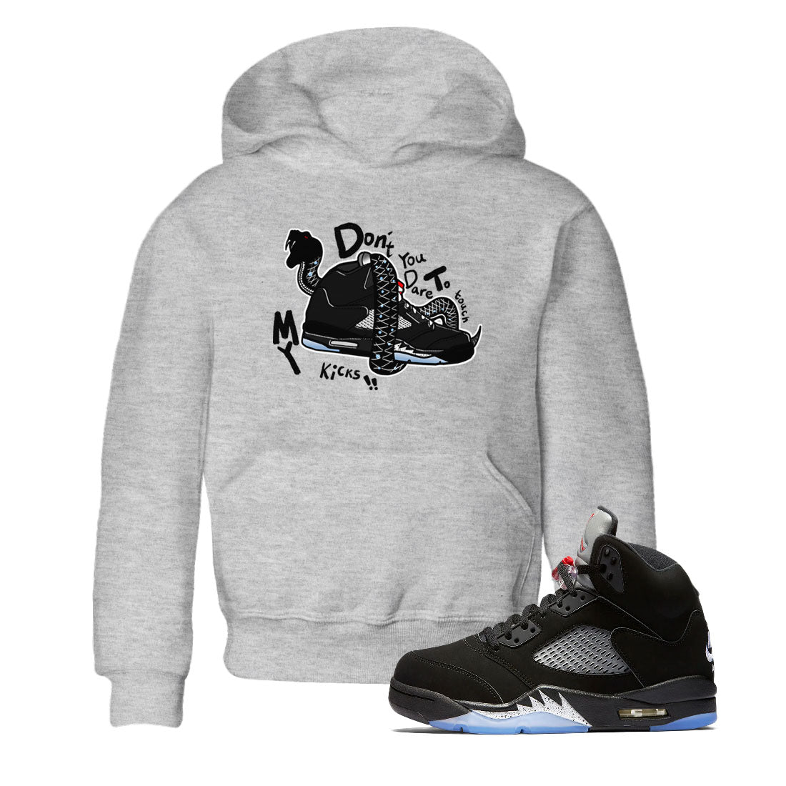 Don't Touch My Kicks snkmatch Tees Kids - Air Jordan 5 Reimagined