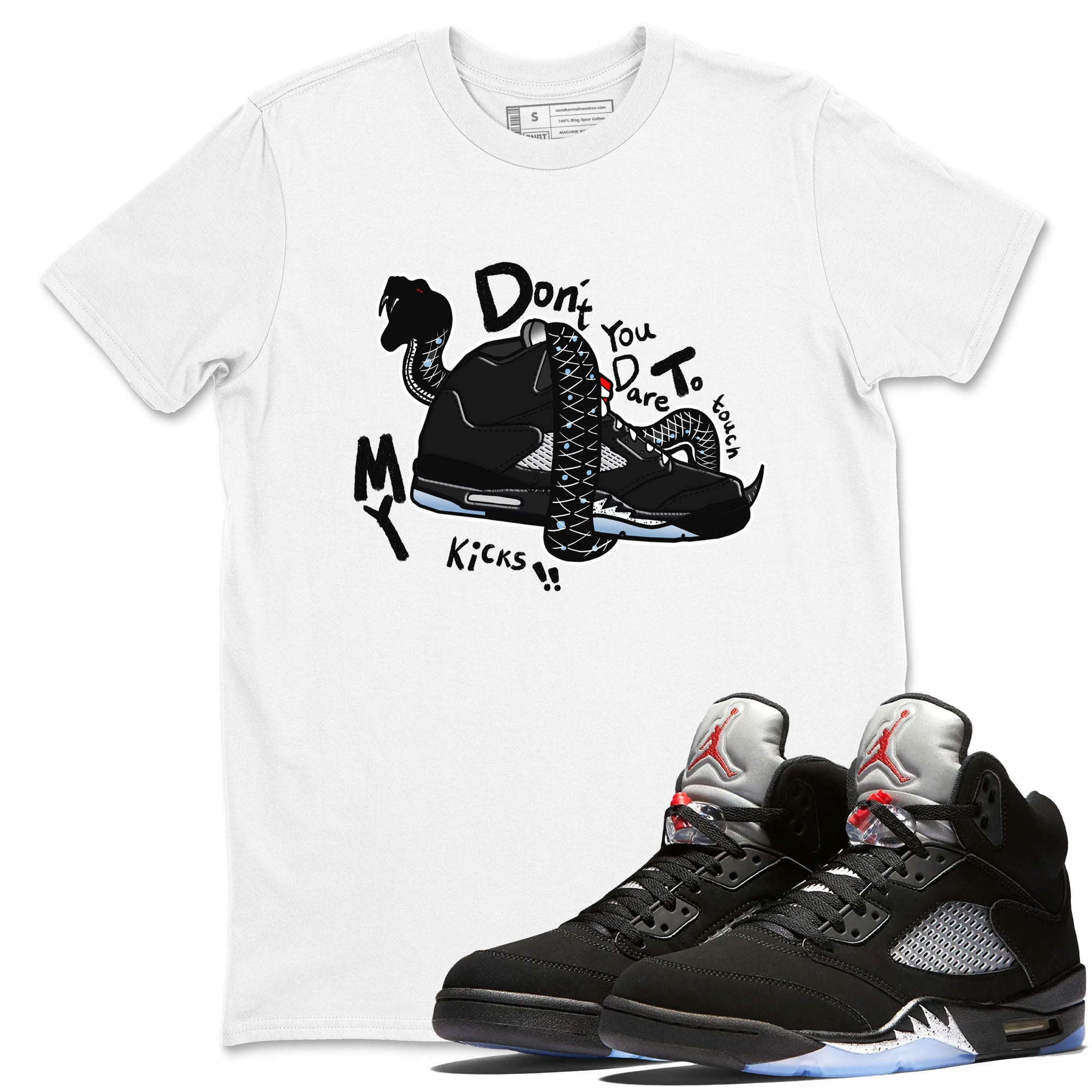 Don't Touch My Kicks snkmatch Tees - Air Jordan 5 Reimagined
