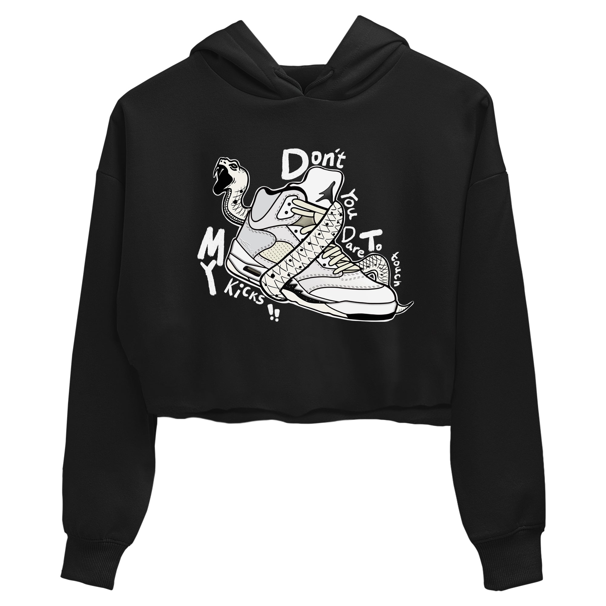 Don't Touch My Kicks snkmatch Women's Top - Air Jordan 5 Sail