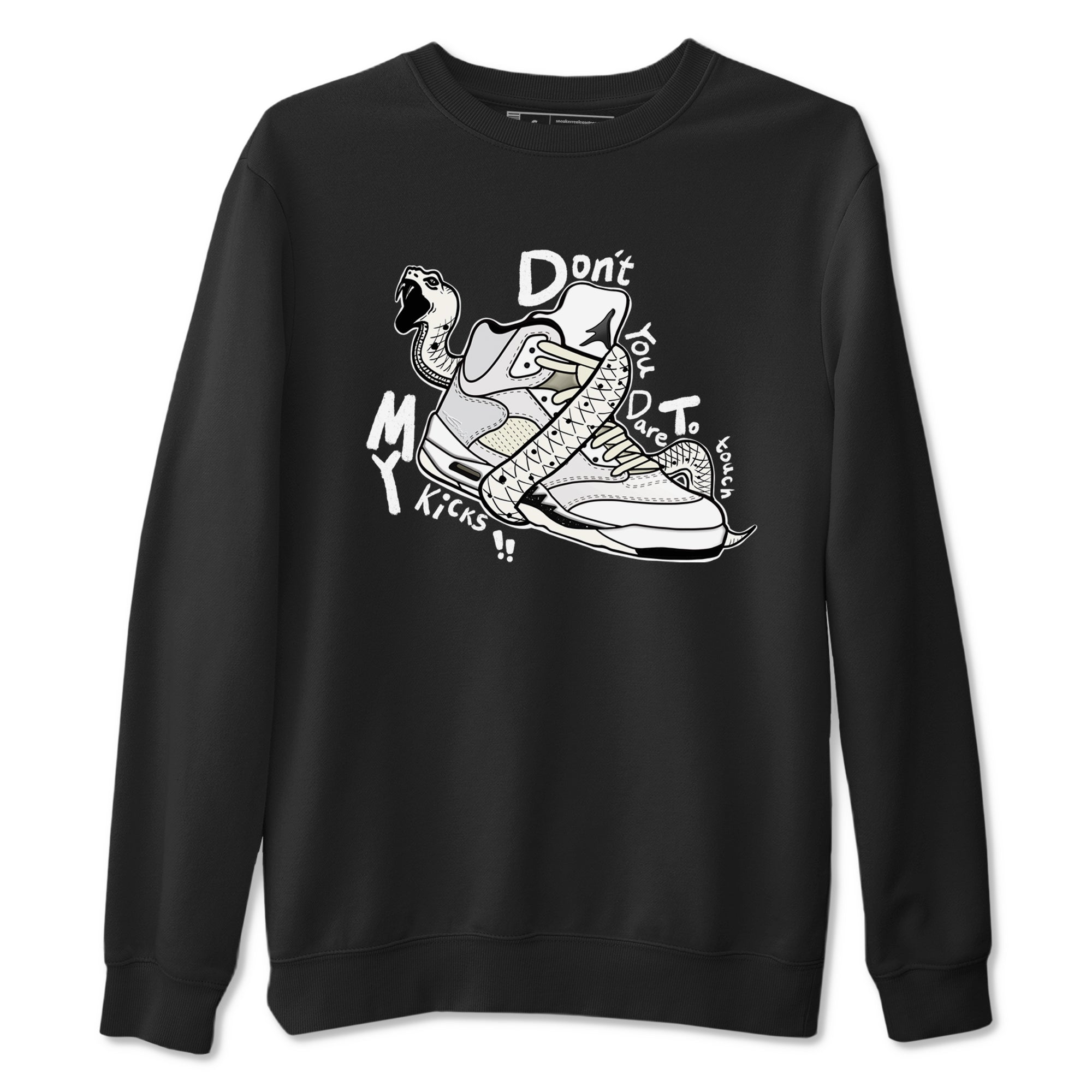 Don't Touch My Kicks snkmatch Tees - Air Jordan 5 Sail