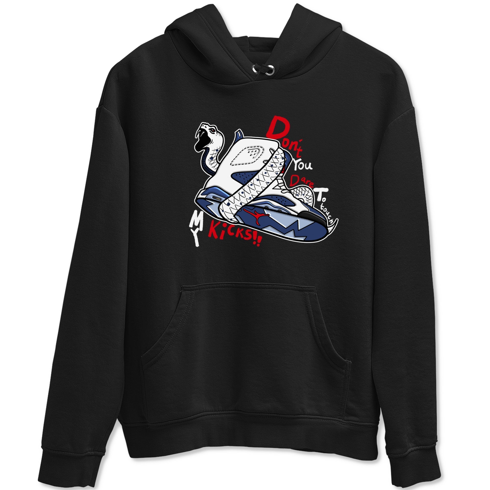 Don't Touch My Kicks snkmatch Tees - Air Jordan 6 White And Midnight Navy
