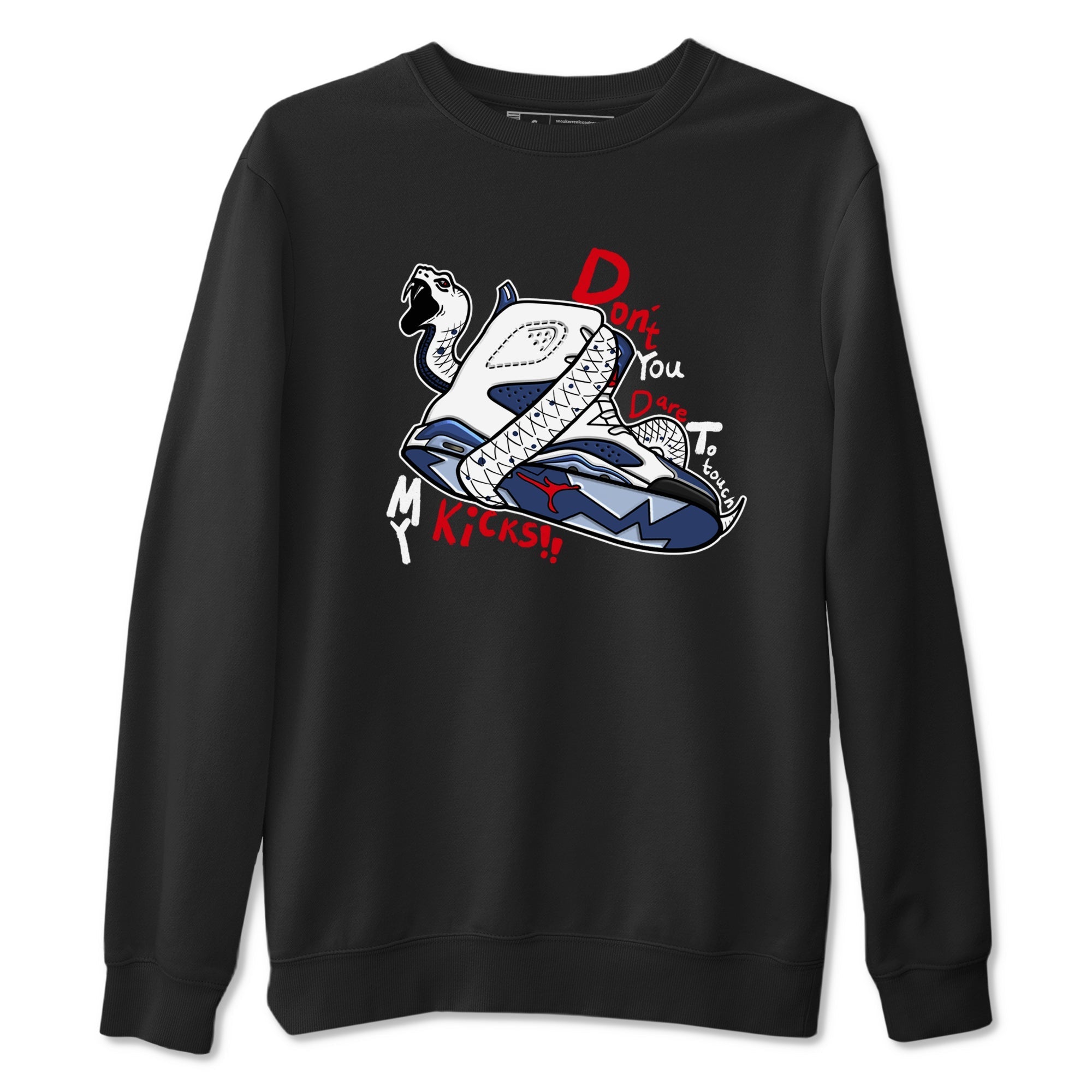 Don't Touch My Kicks snkmatch Tees - Air Jordan 6 White And Midnight Navy