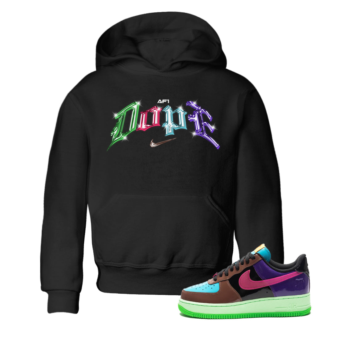 Dope Kids Tops - Air Force 1 Undefeated Fauna Brown