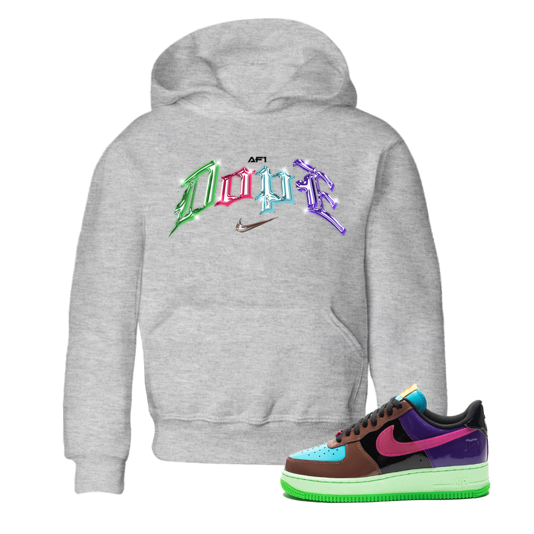 Dope Kids Tops - Air Force 1 Undefeated Fauna Brown
