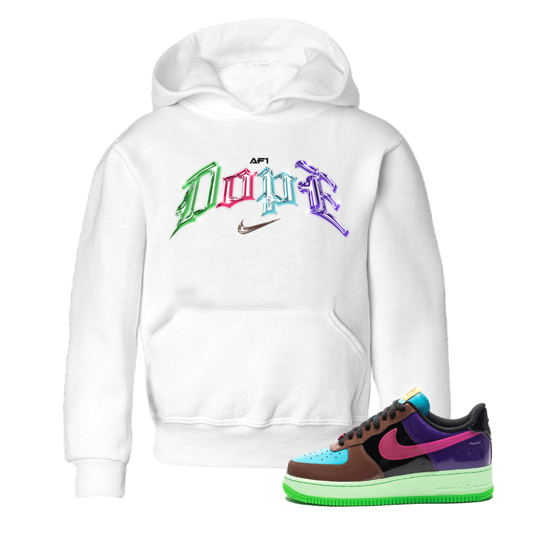 Dope Kids Tops - Air Force 1 Undefeated Fauna Brown