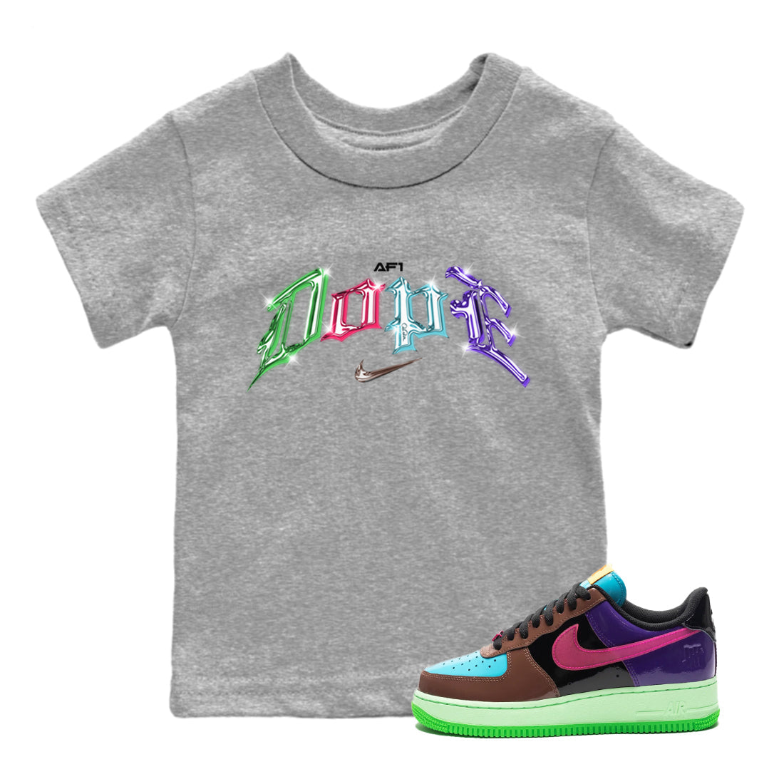 Dope Kids Tops - Air Force 1 Undefeated Fauna Brown