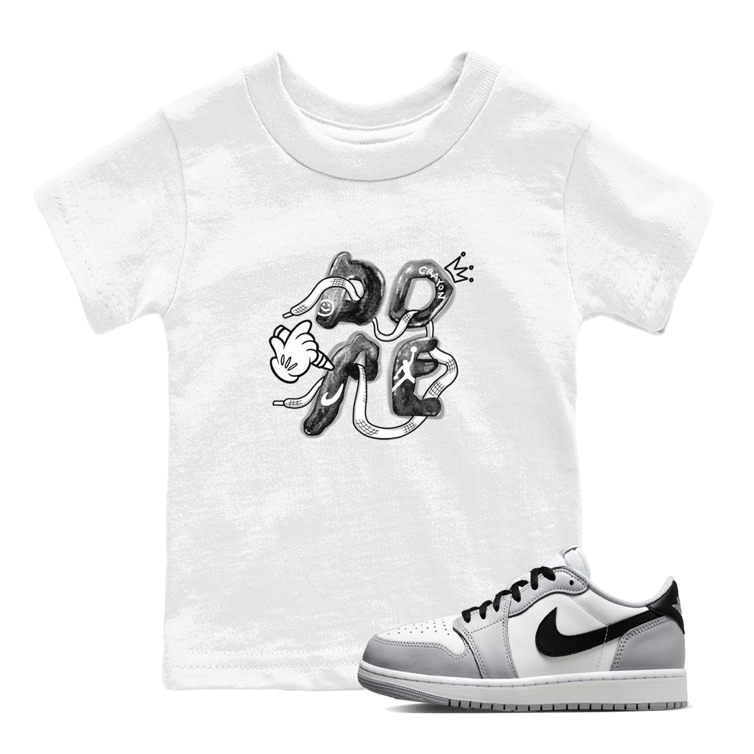 Dope snkmatch Tees Kids - Air Jordan 1 Wolf Grey