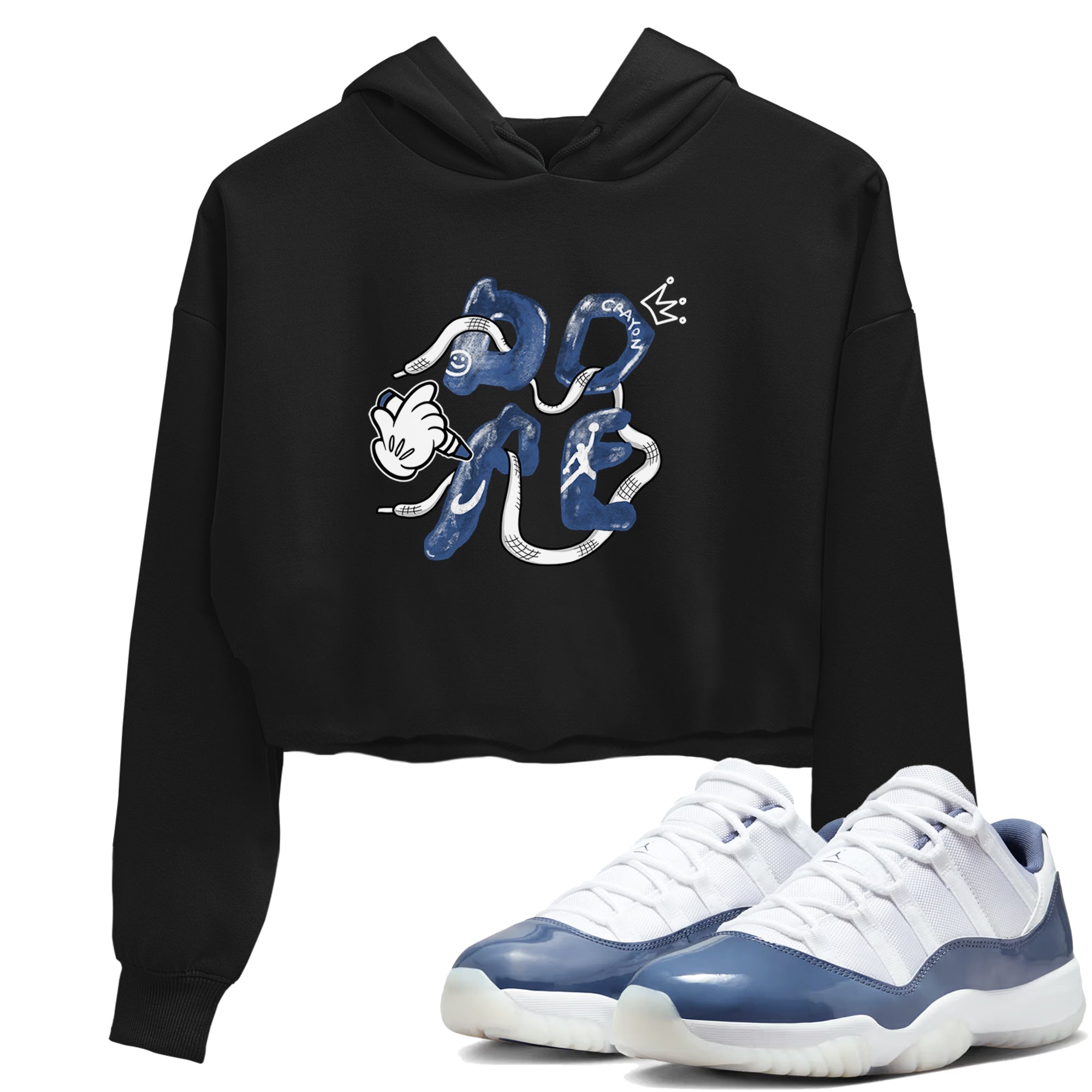 Dope snkmatch Women's Top - Air Jordan 11 Diffused Blue