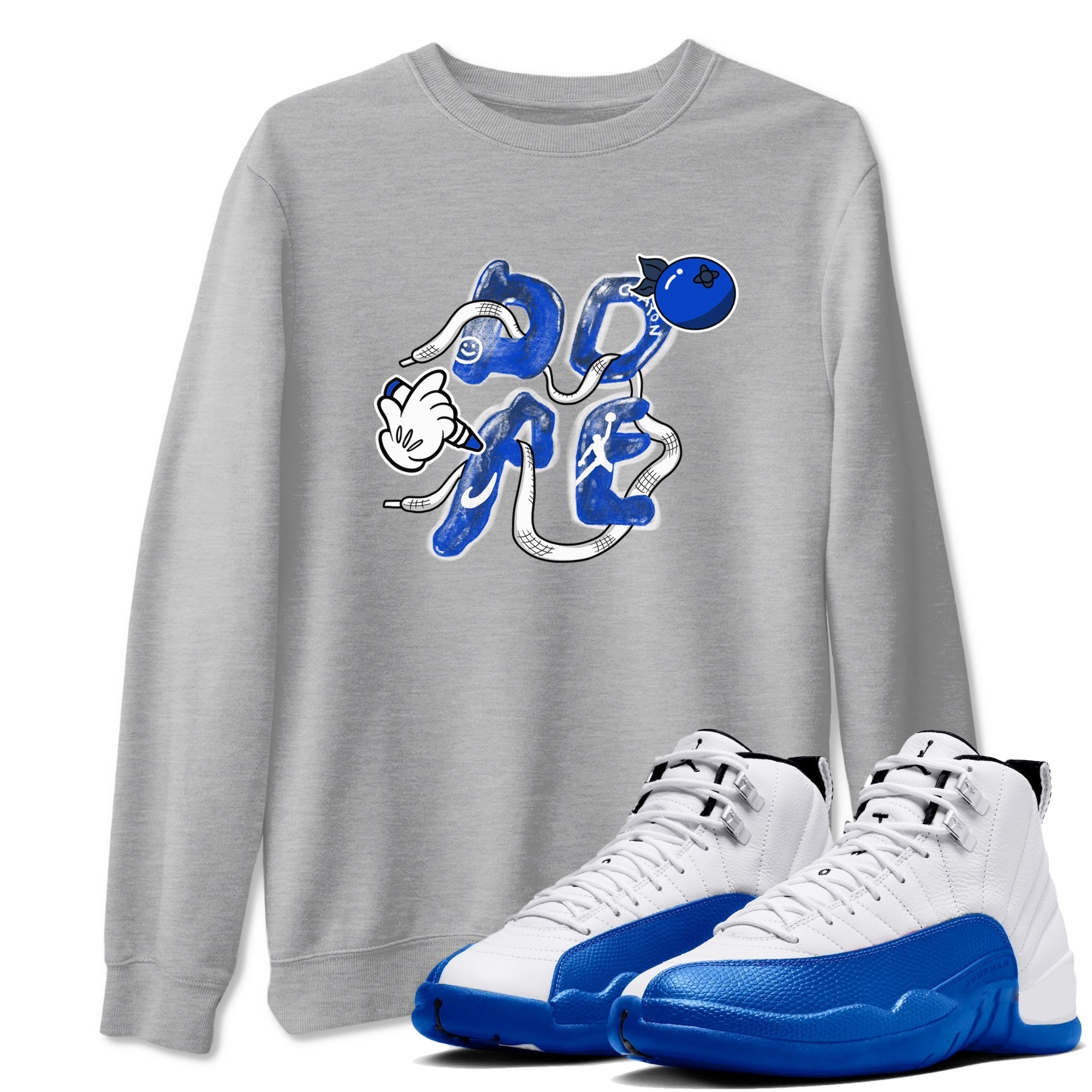 Dope snkmatch Tees - Air Jordan 12 Blueberry