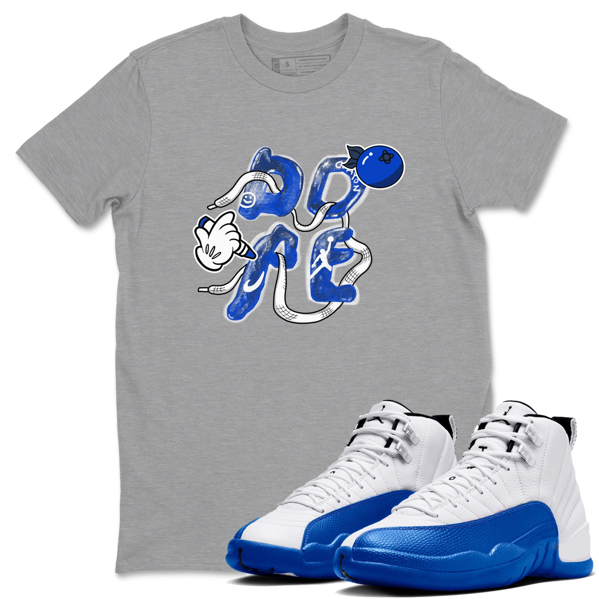 Dope snkmatch Tees - Air Jordan 12 Blueberry