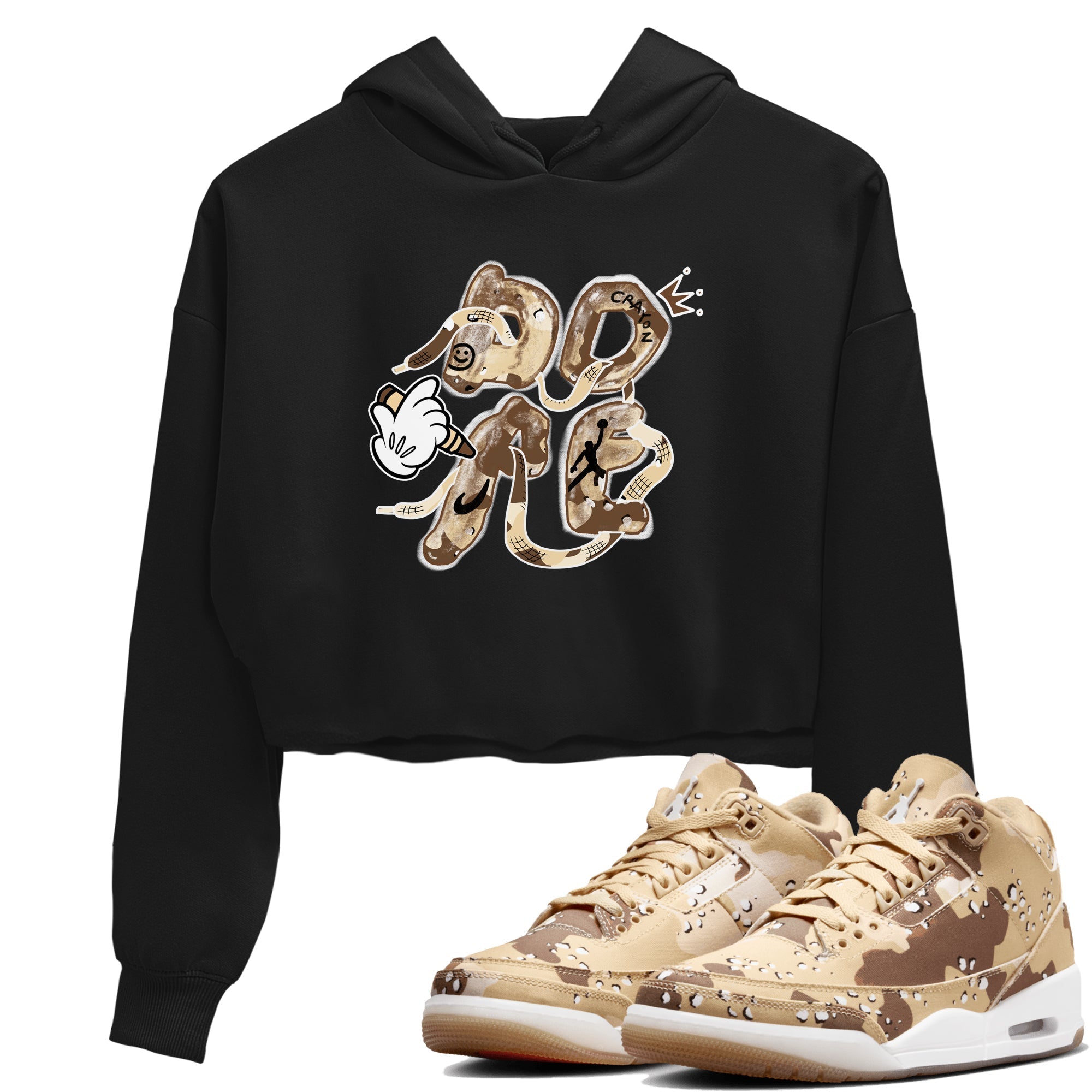 Dope snkmatch Women's Top - Air Jordan 3 Desert Camo