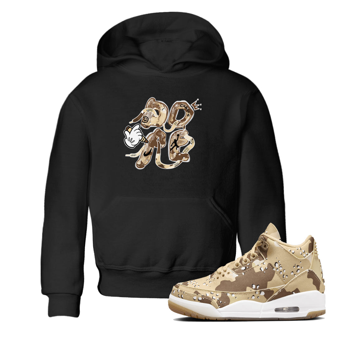 Dope snkmatch Tees Kids - Air Jordan 3 Desert Camo