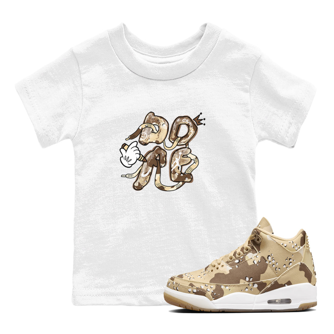 Dope snkmatch Tees Kids - Air Jordan 3 Desert Camo