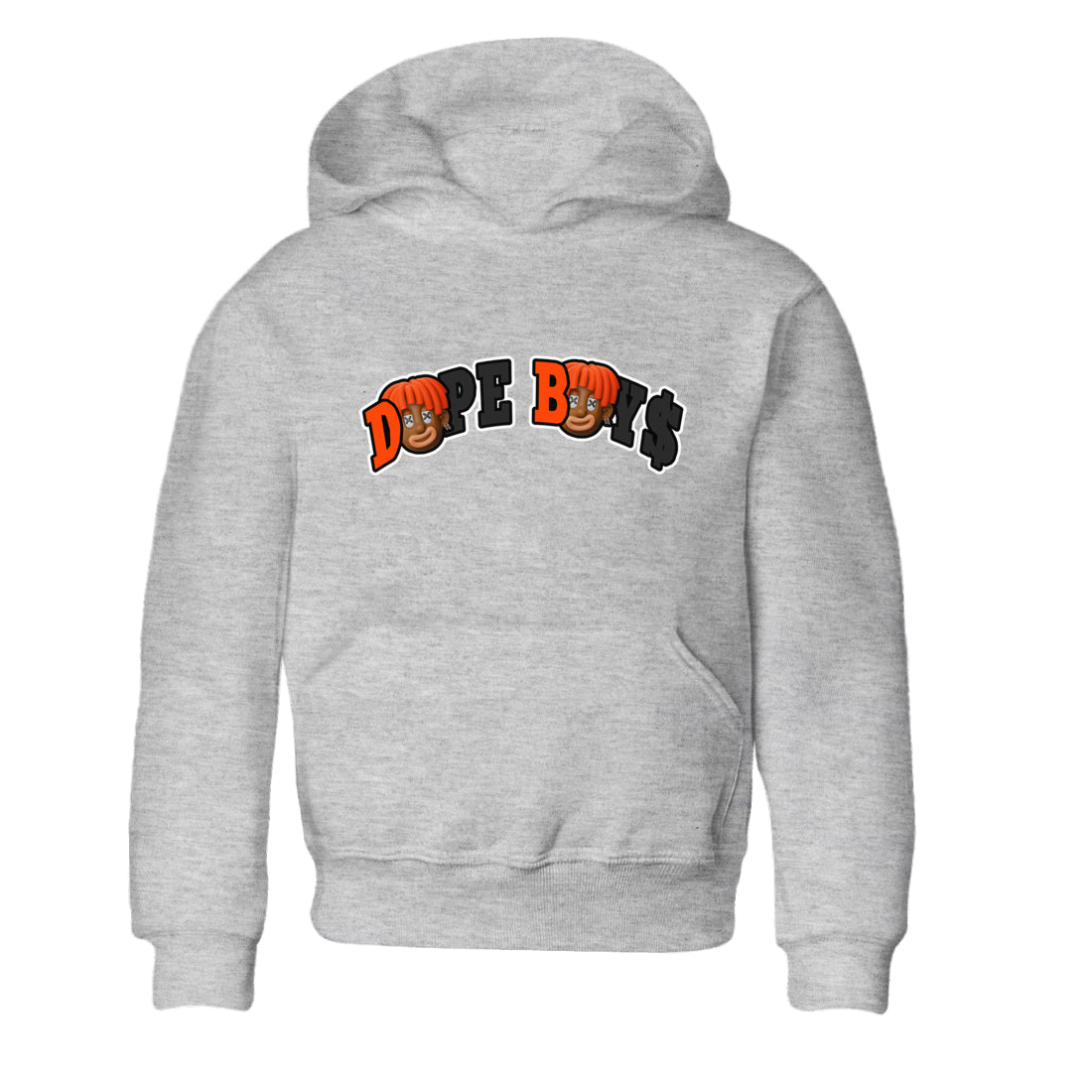 Dope Boys Kids Tops - Air Jordan 12 Brilliant Orange
