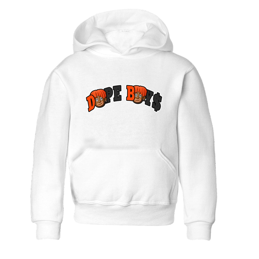 Dope Boys Kids Tops - Air Jordan 12 Brilliant Orange