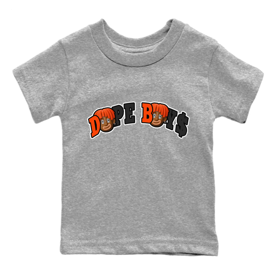 Dope Boys Kids Tops - Air Jordan 12 Brilliant Orange