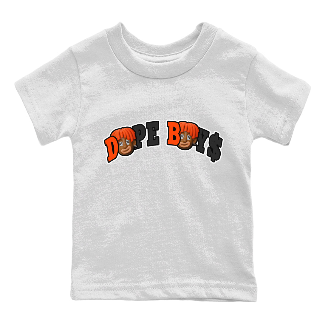 Dope Boys Kids Tops - Air Jordan 12 Brilliant Orange