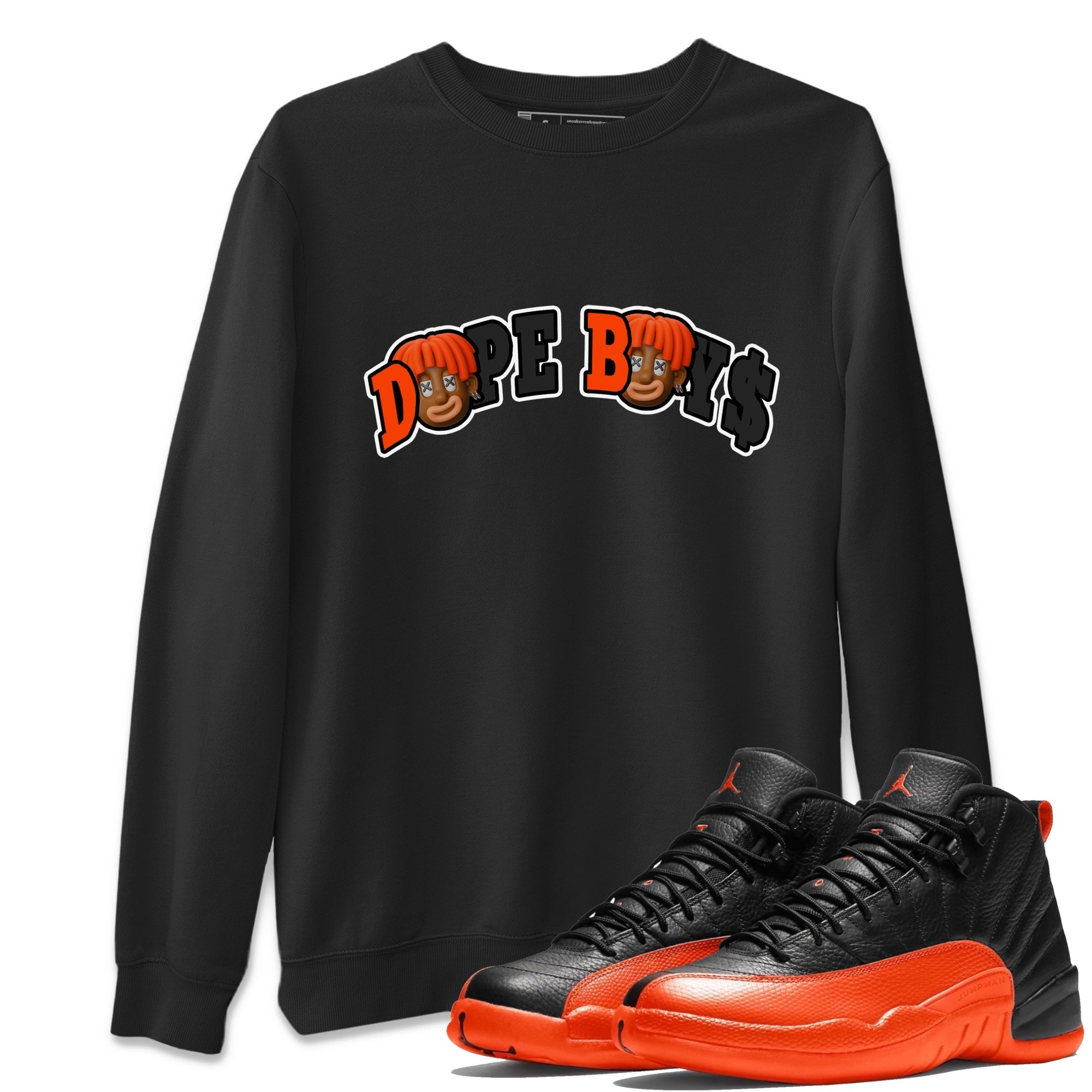 Dope Boys Unisex Tops - Air Jordan 12 Brilliant Orange