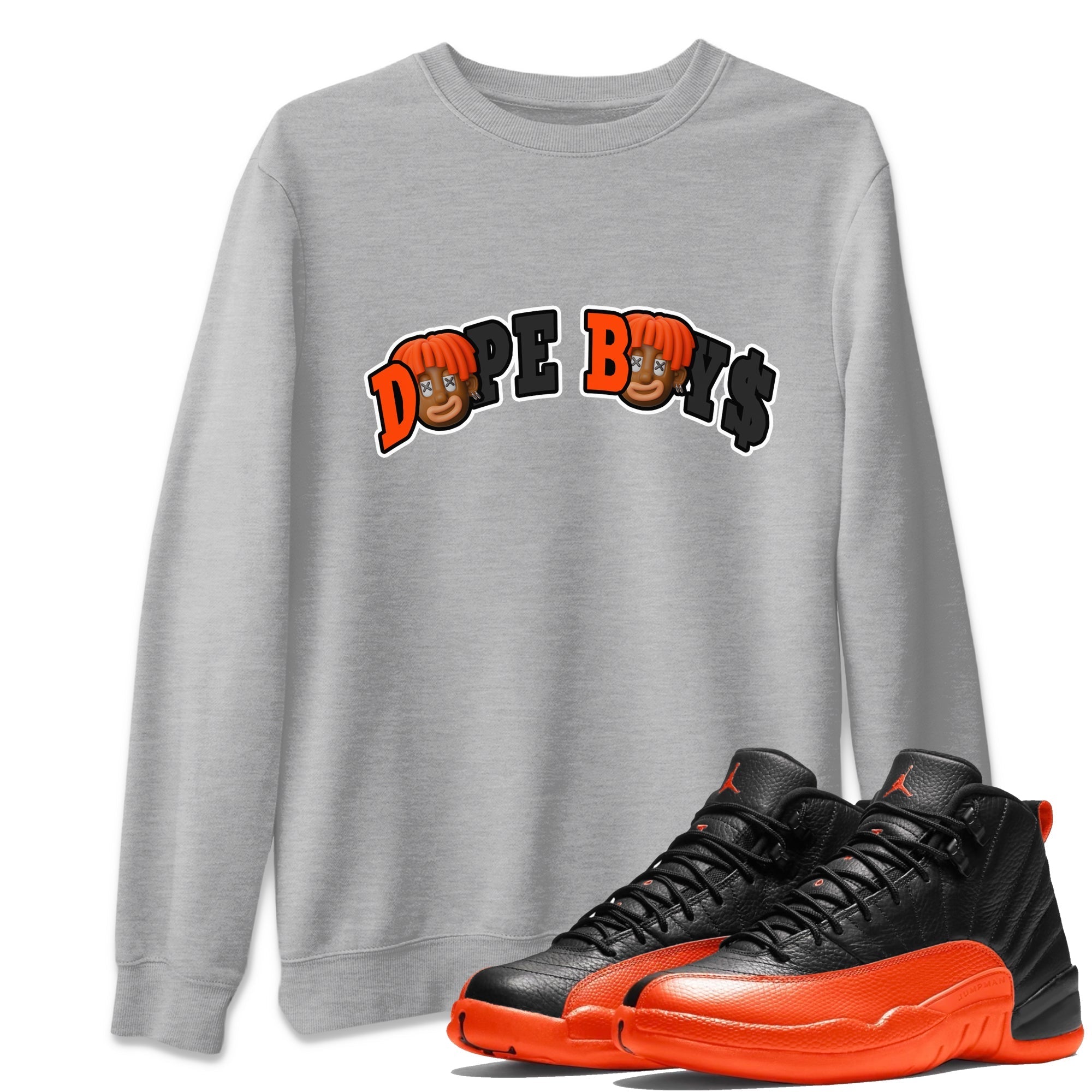 Dope Boys Unisex Tops - Air Jordan 12 Brilliant Orange