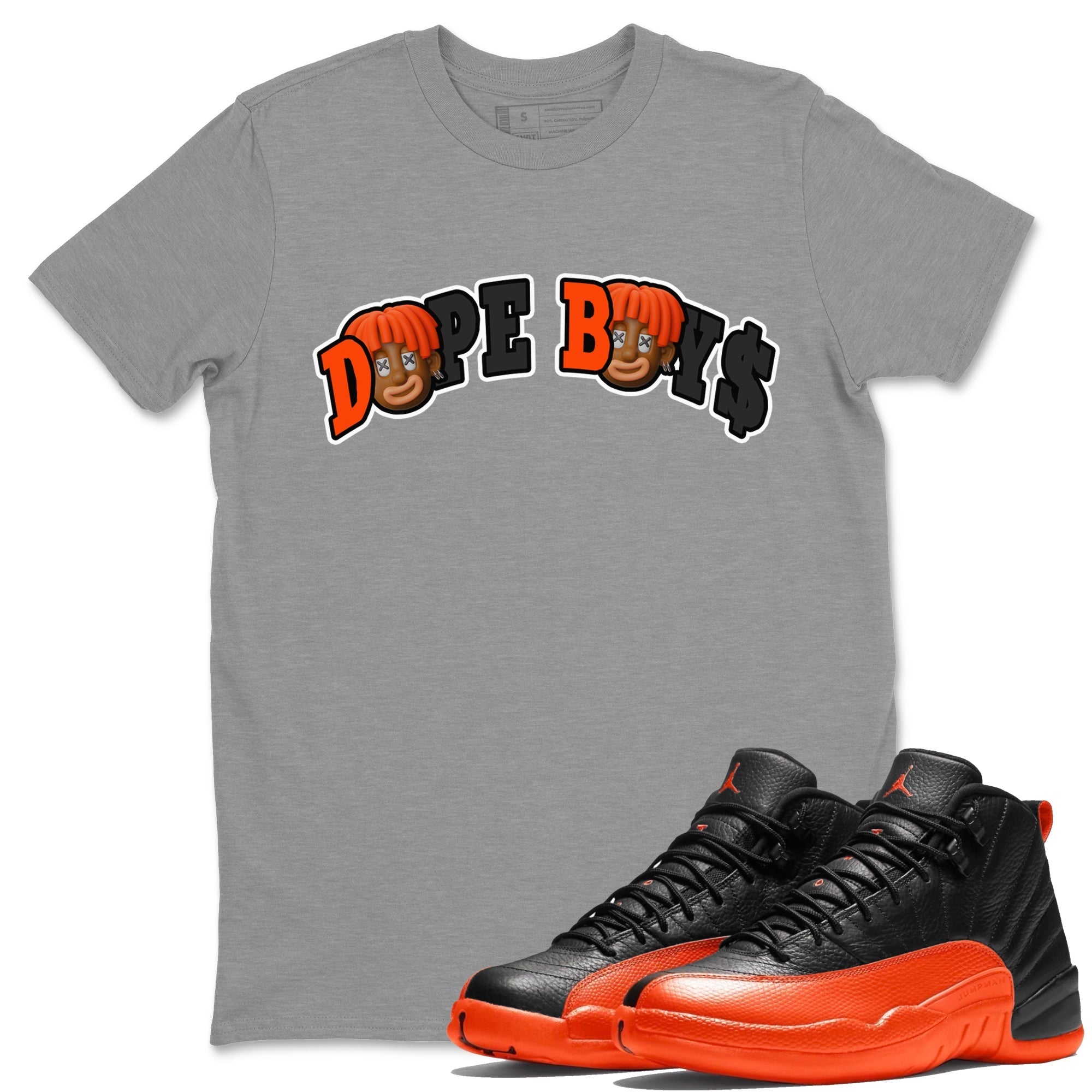 Dope Boys Unisex Tops - Air Jordan 12 Brilliant Orange