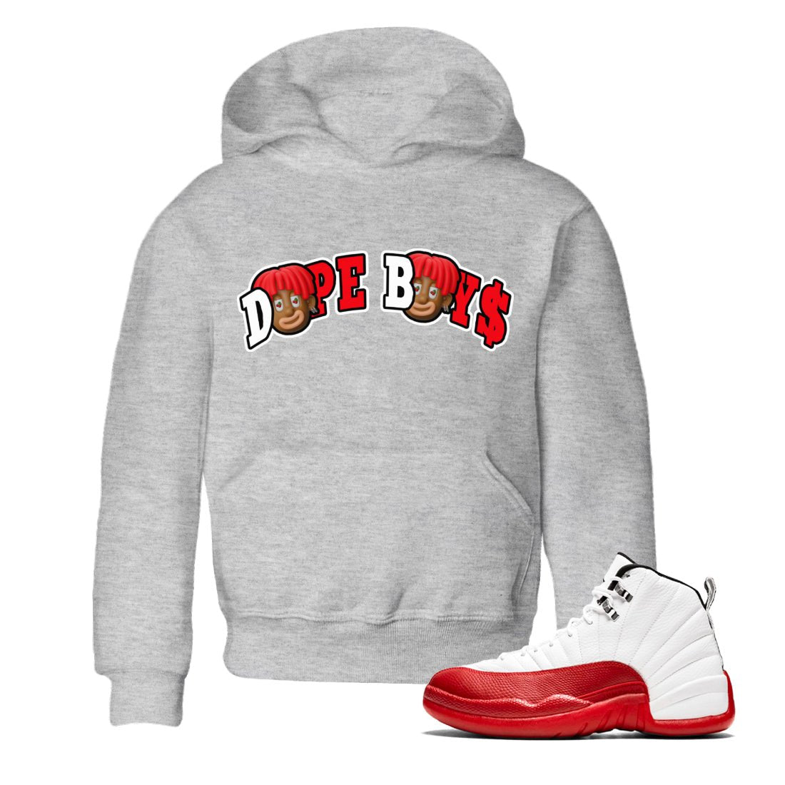 Dope Boys Kids Tops - Air Jordan 12 Cherry