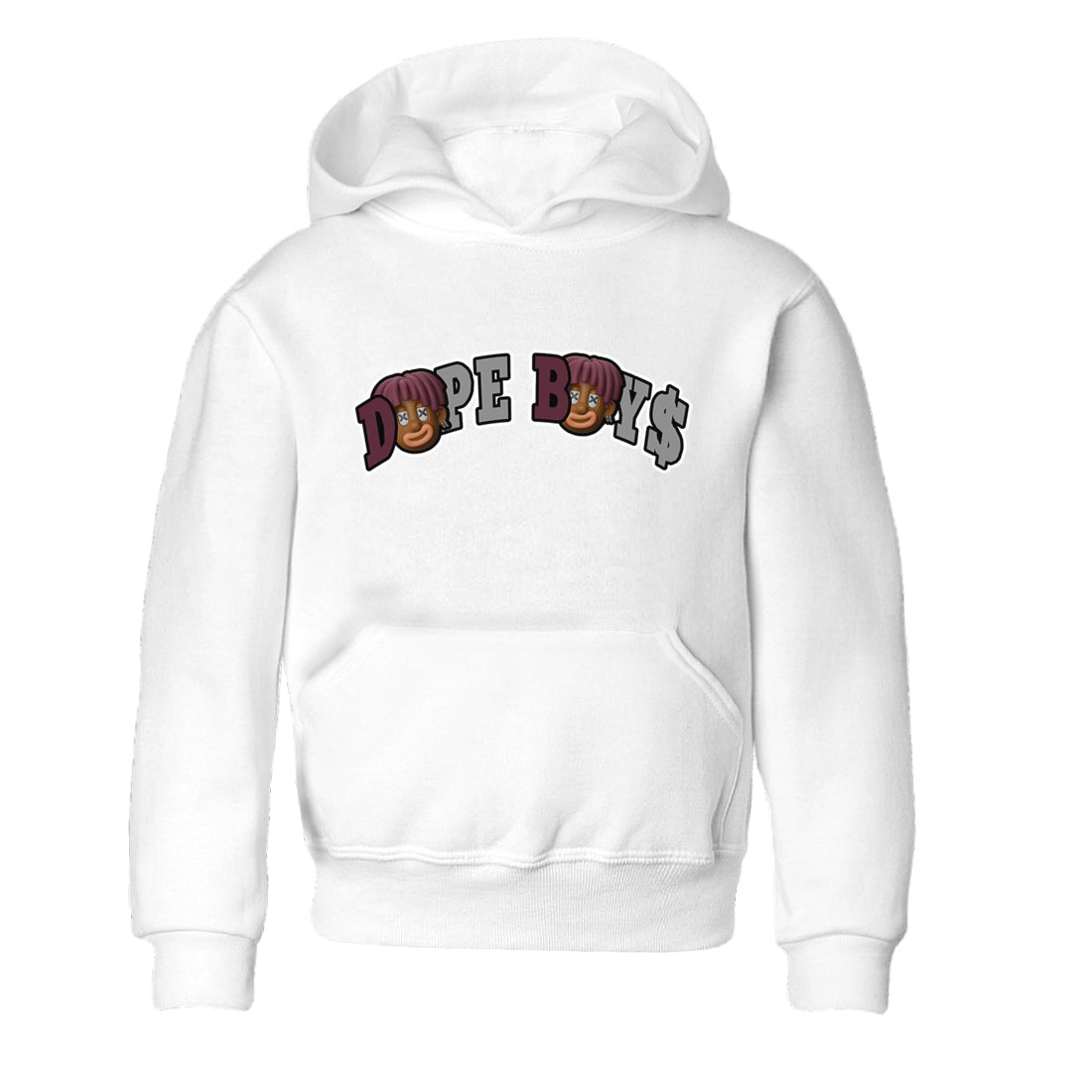 Dope Boys Kids Tops - Air Jordan 5 Burgundy