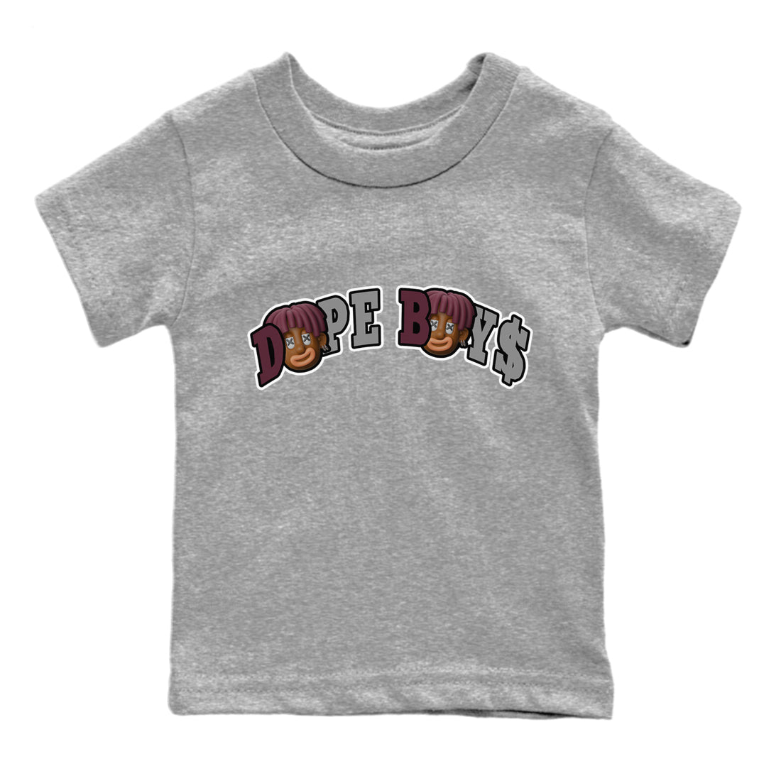 Dope Boys Kids Tops - Air Jordan 5 Burgundy