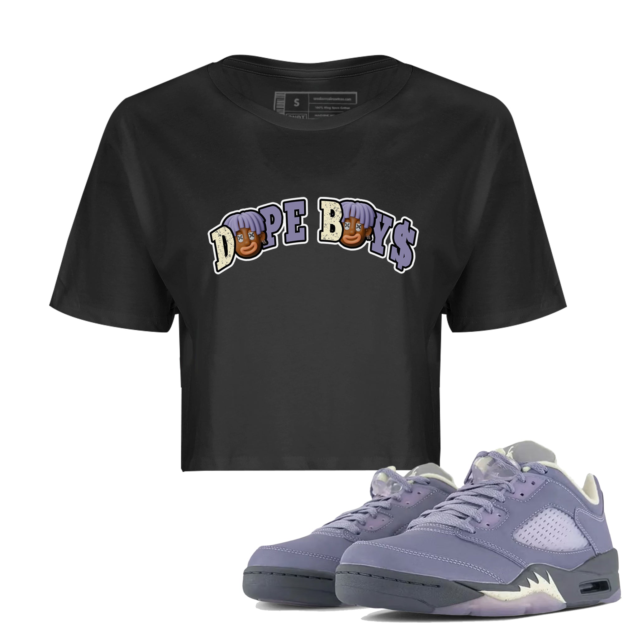 Dope Boys Women's Tops - Air Jordan 5 Indigo Haze