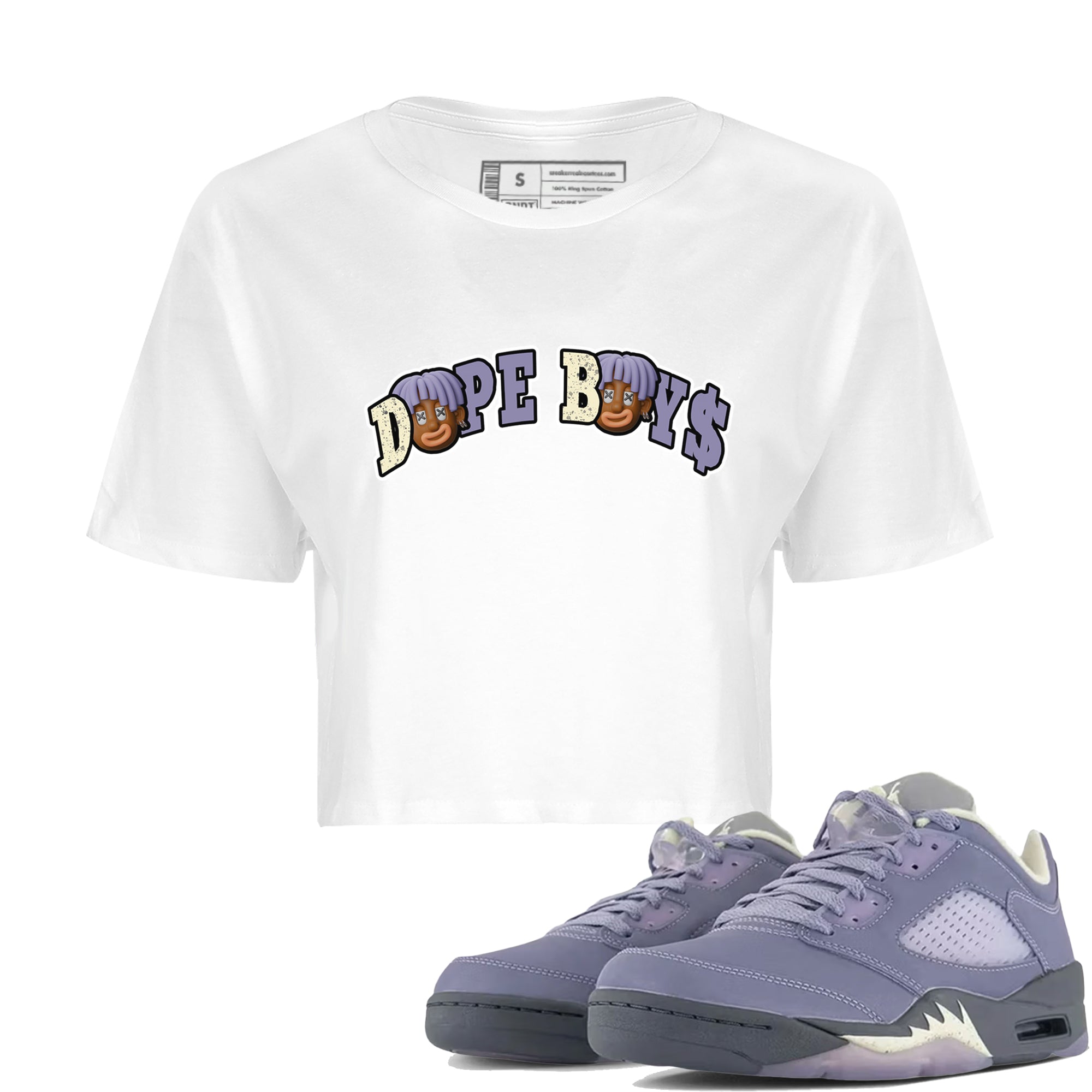 Dope Boys Women's Tops - Air Jordan 5 Indigo Haze