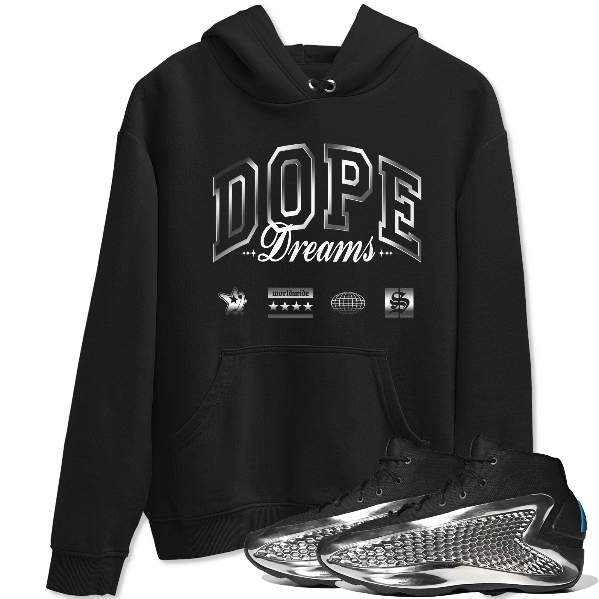 Dope Dreams snkmatch Tees - AE 1 Silver Metallic