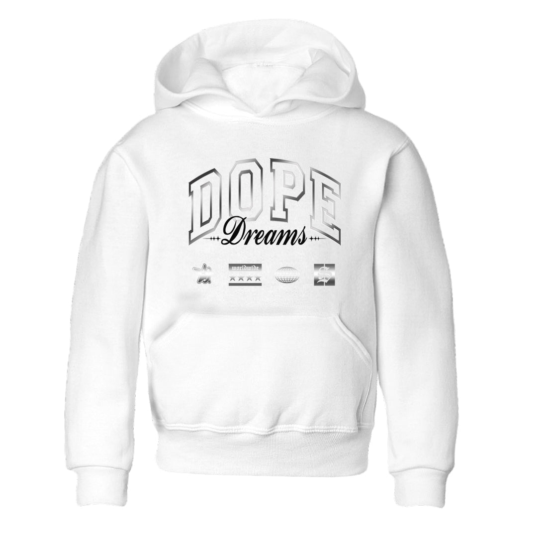 Dope Dreams snkmatch Tees Kids - AE 1 Silver Metallic