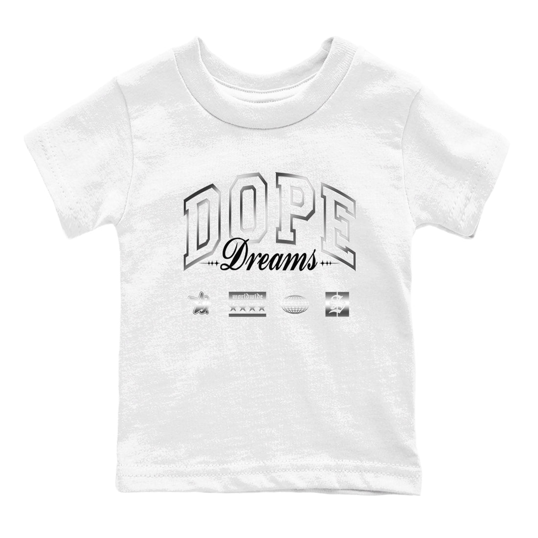 Dope Dreams snkmatch Tees Kids - AE 1 Silver Metallic