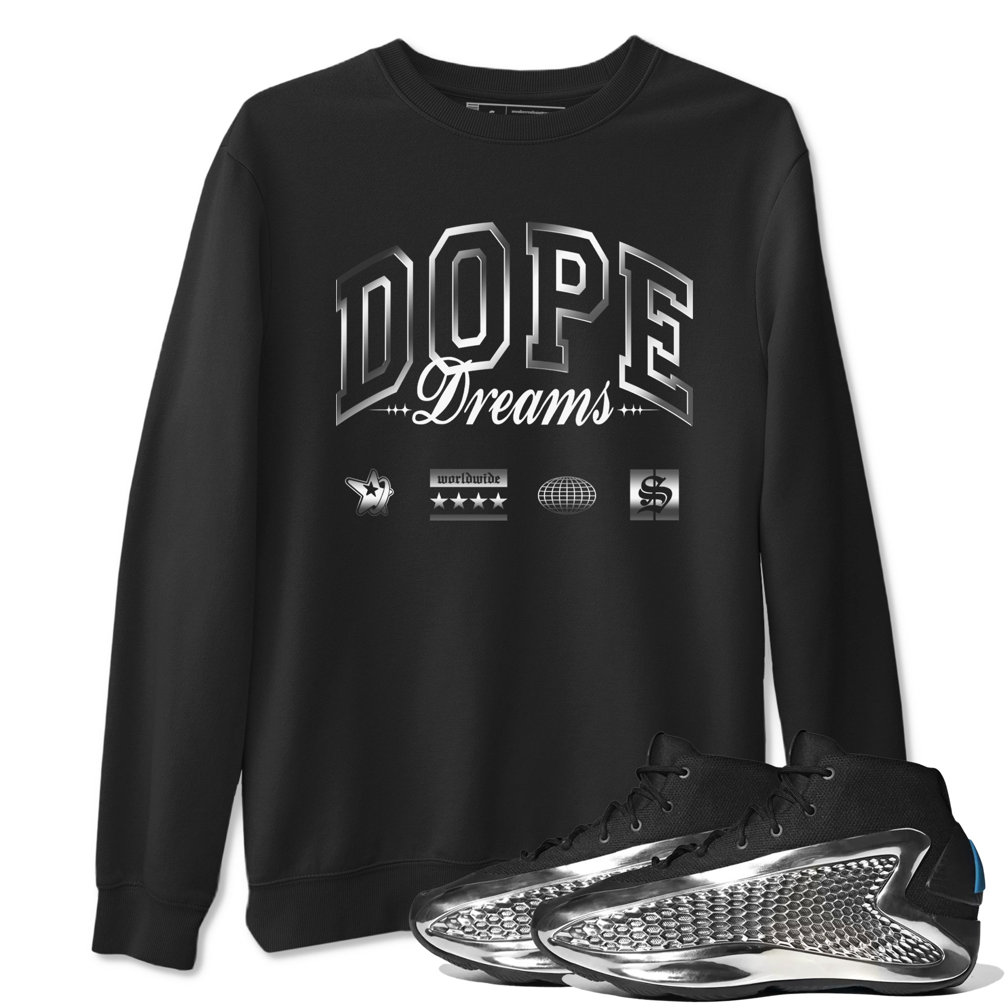Dope Dreams snkmatch Tees - AE 1 Silver Metallic