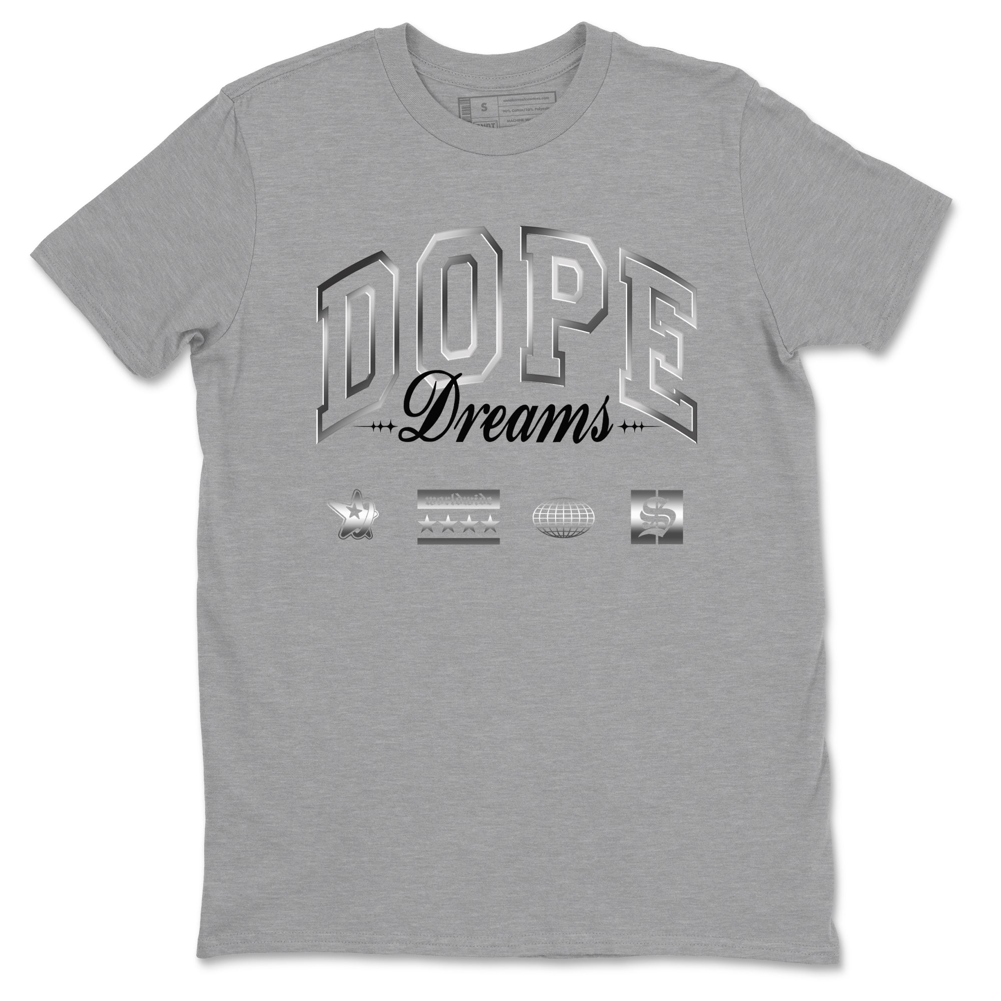 Dope Dreams snkmatch Tees - AE 1 Silver Metallic