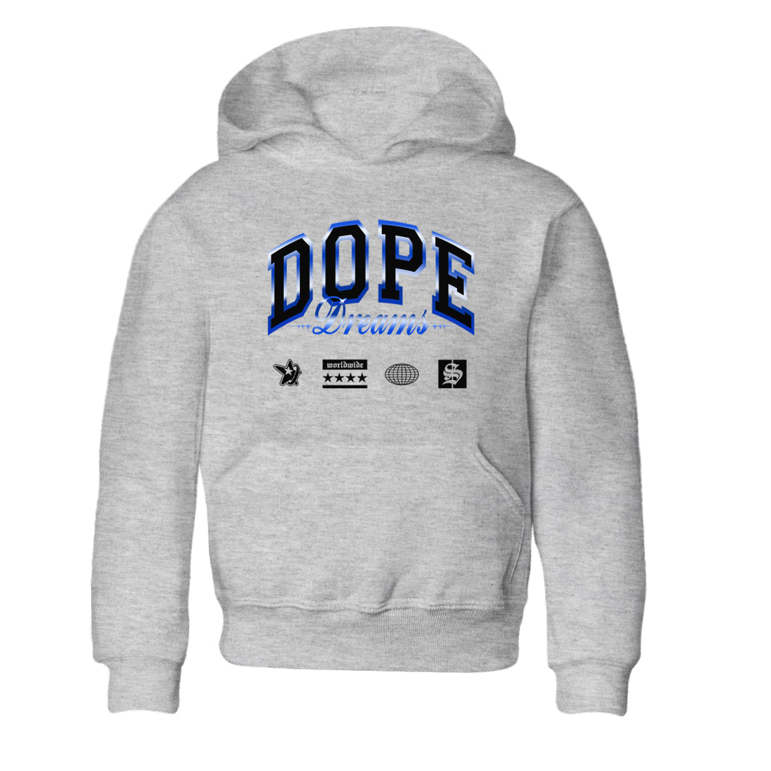 Dope Dreams snkmatch Tees Kids - Air Foamposite One Royal