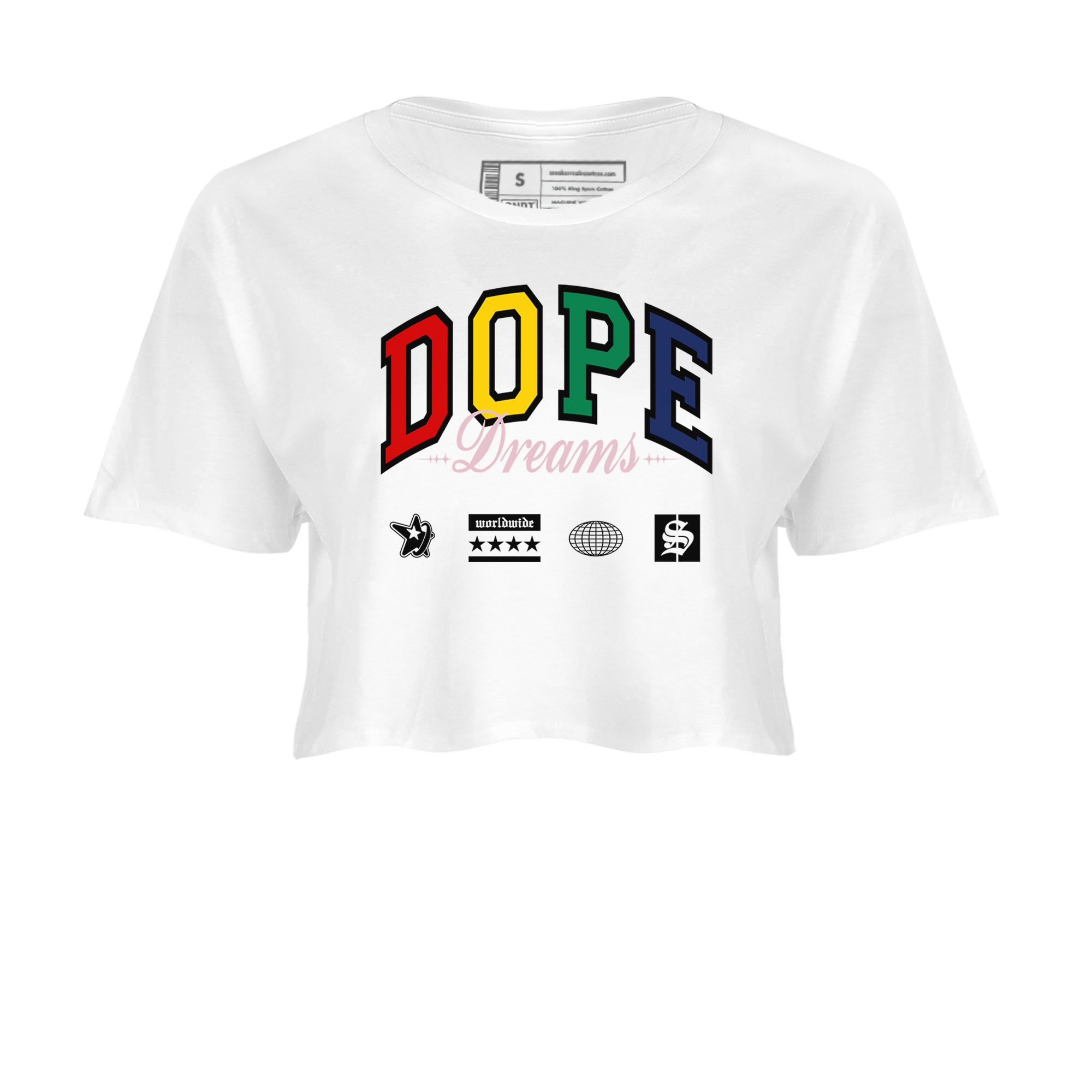 Dope Dreams snkmatch Women's Top - Air Force 3 Blue Void and Tour Yellow