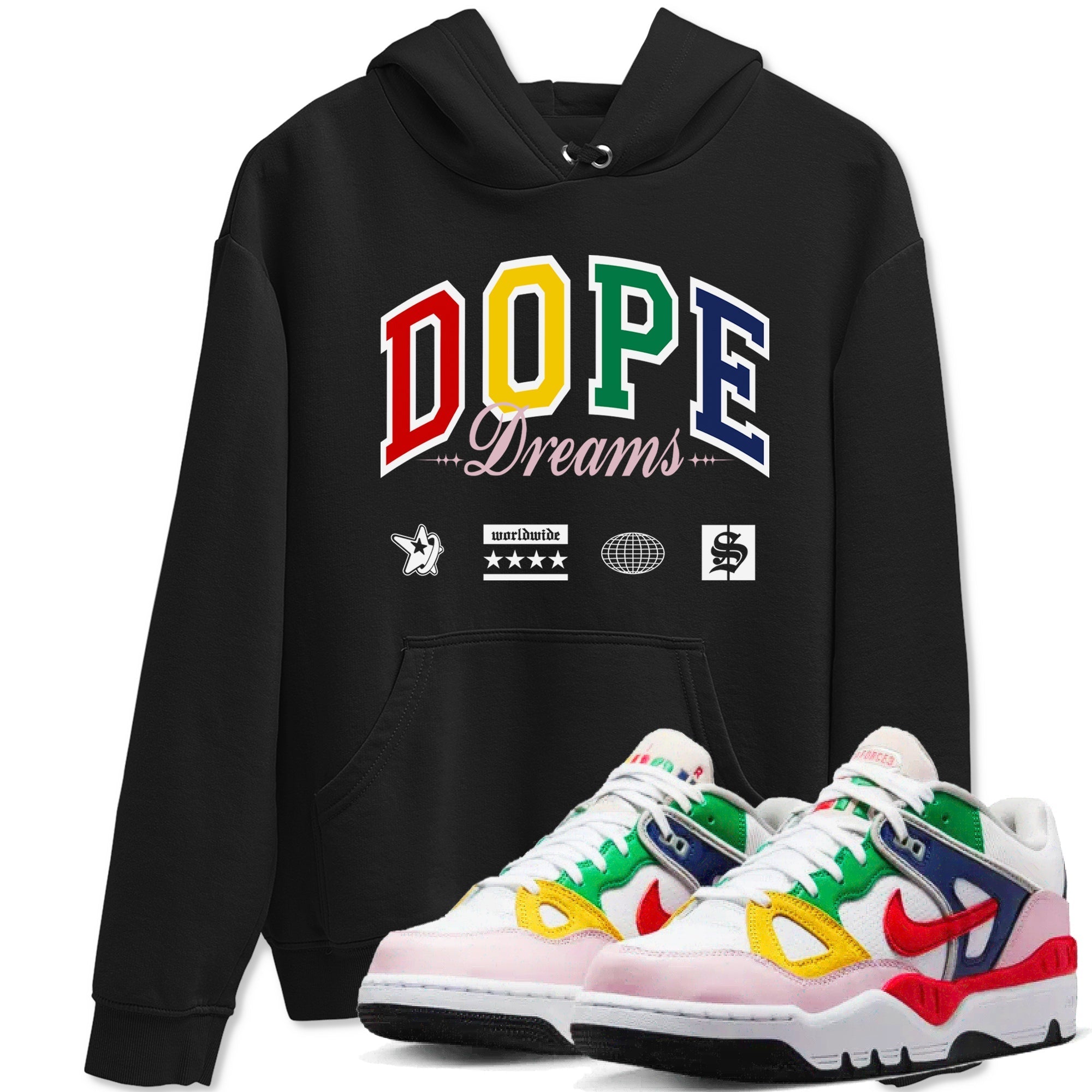 Dope Dreams snkmatch Tees - Air Force 3 Blue Void and Tour Yellow