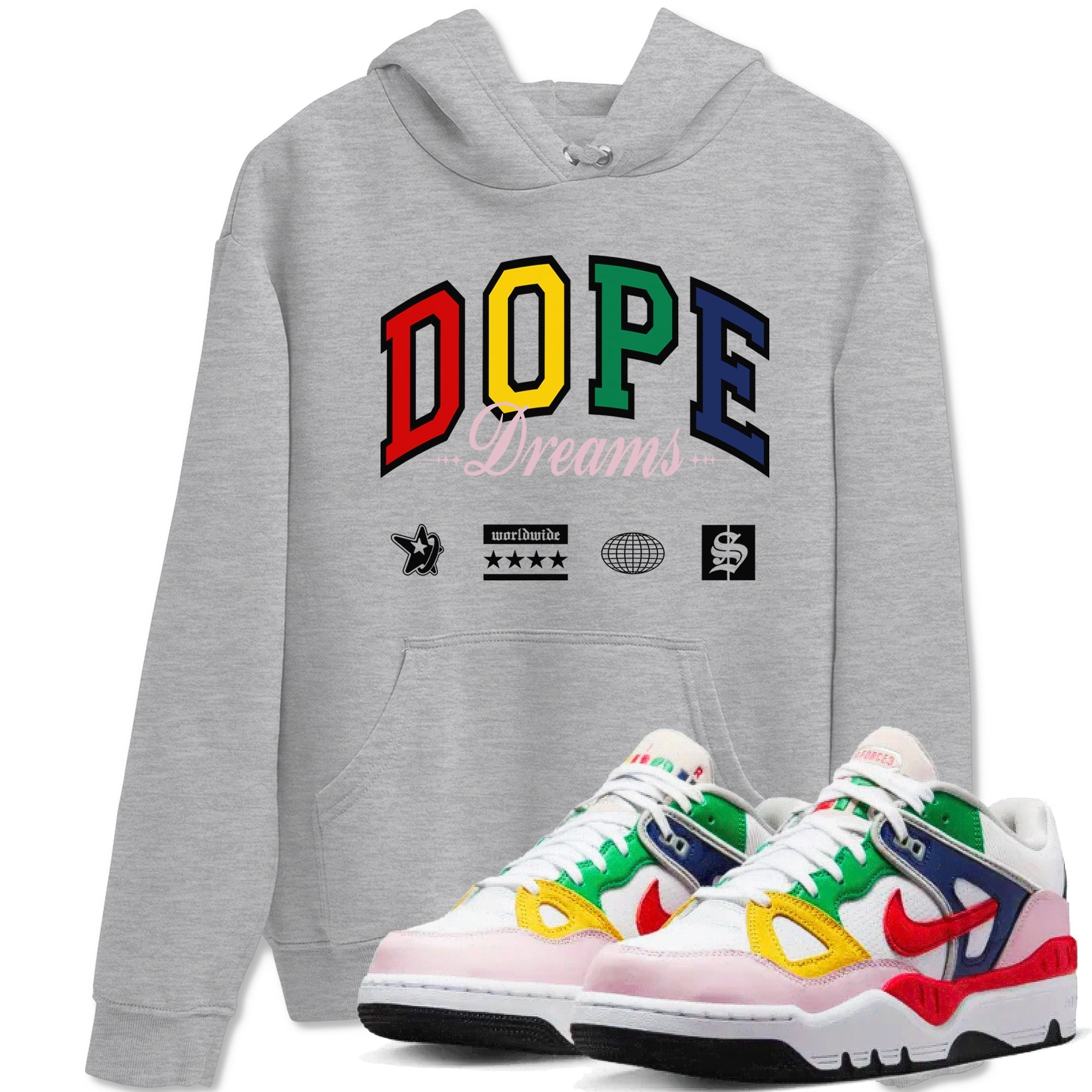 Dope Dreams snkmatch Tees - Air Force 3 Blue Void and Tour Yellow