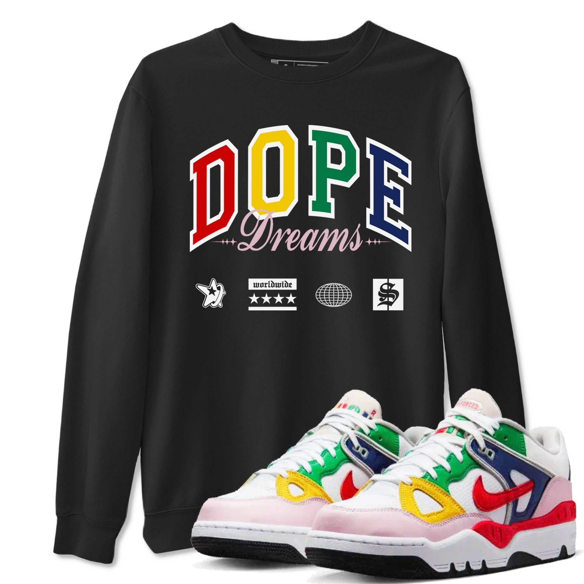 Dope Dreams snkmatch Tees - Air Force 3 Blue Void and Tour Yellow
