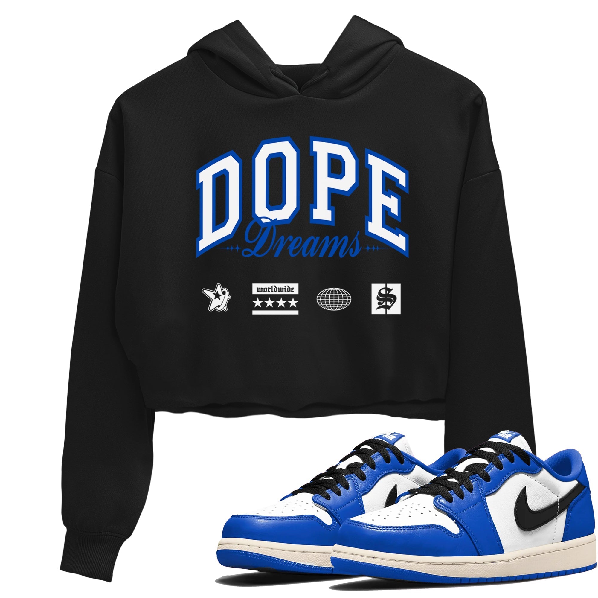 Dope Dreams snkmatch Women's Top - Air Jordan 1 Game Royal