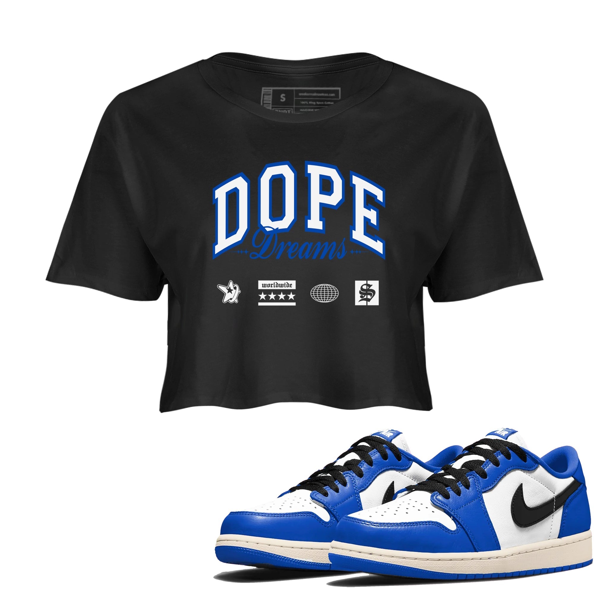 Dope Dreams snkmatch Women's Top - Air Jordan 1 Game Royal