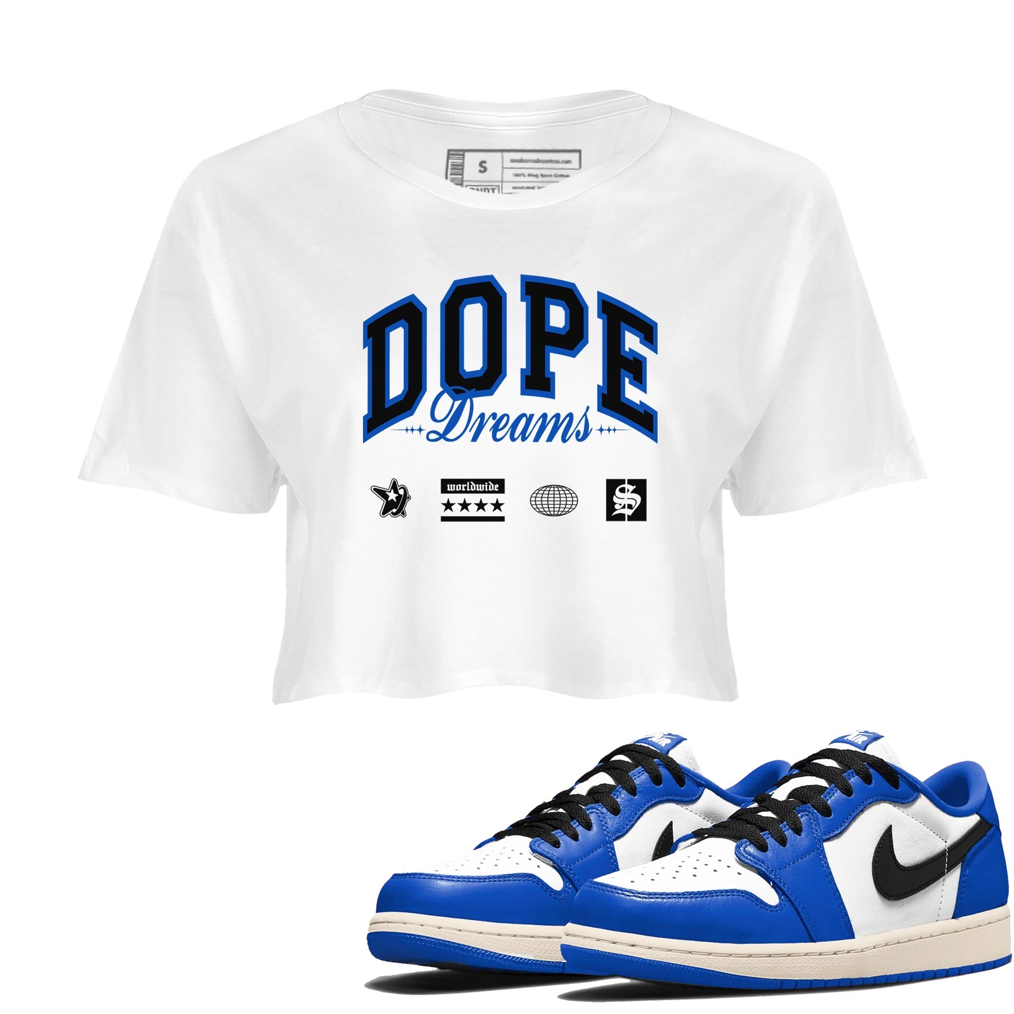Dope Dreams snkmatch Women's Top - Air Jordan 1 Game Royal