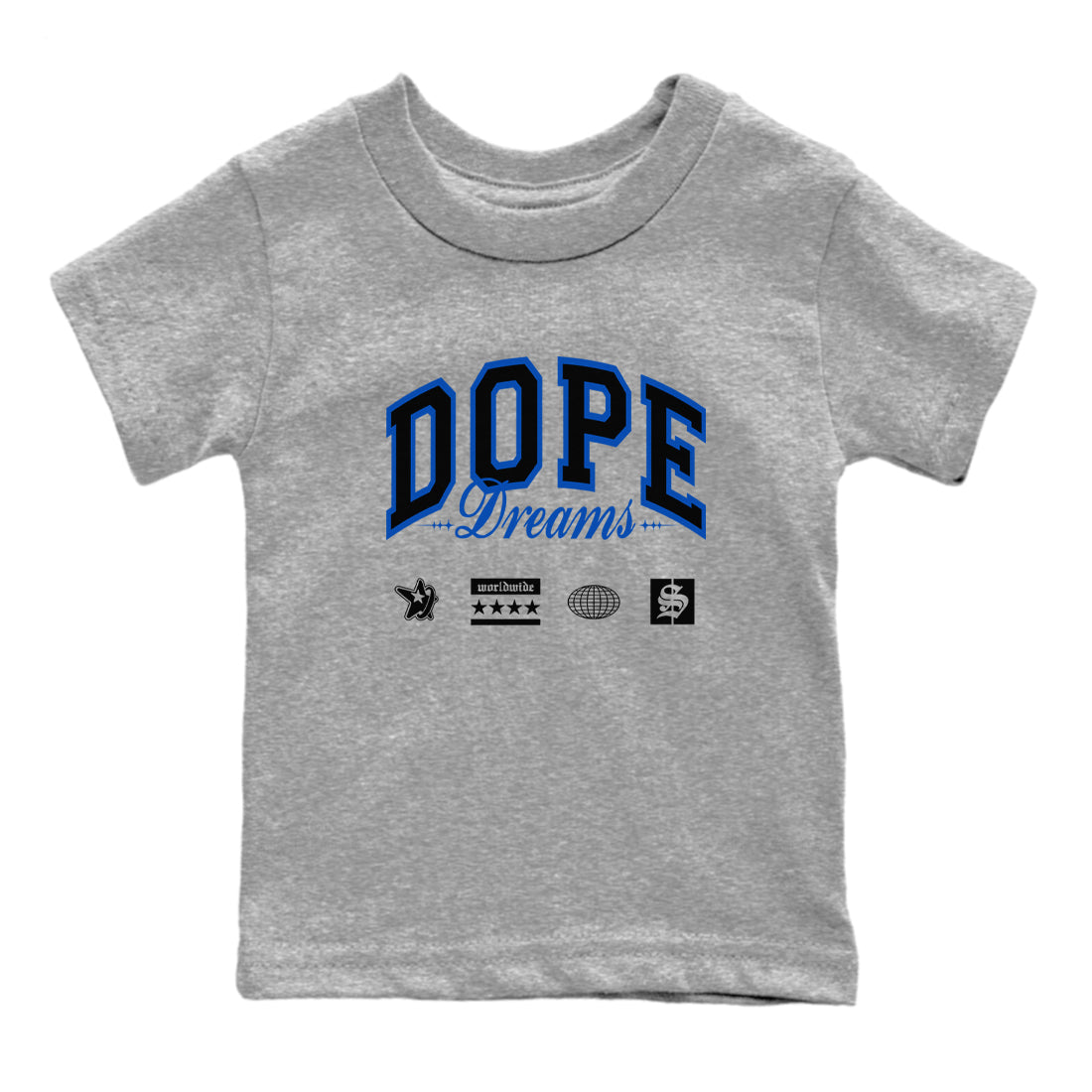 Dope Dreams snkmatch Tees Kids - Air Jordan 1 Game Royal