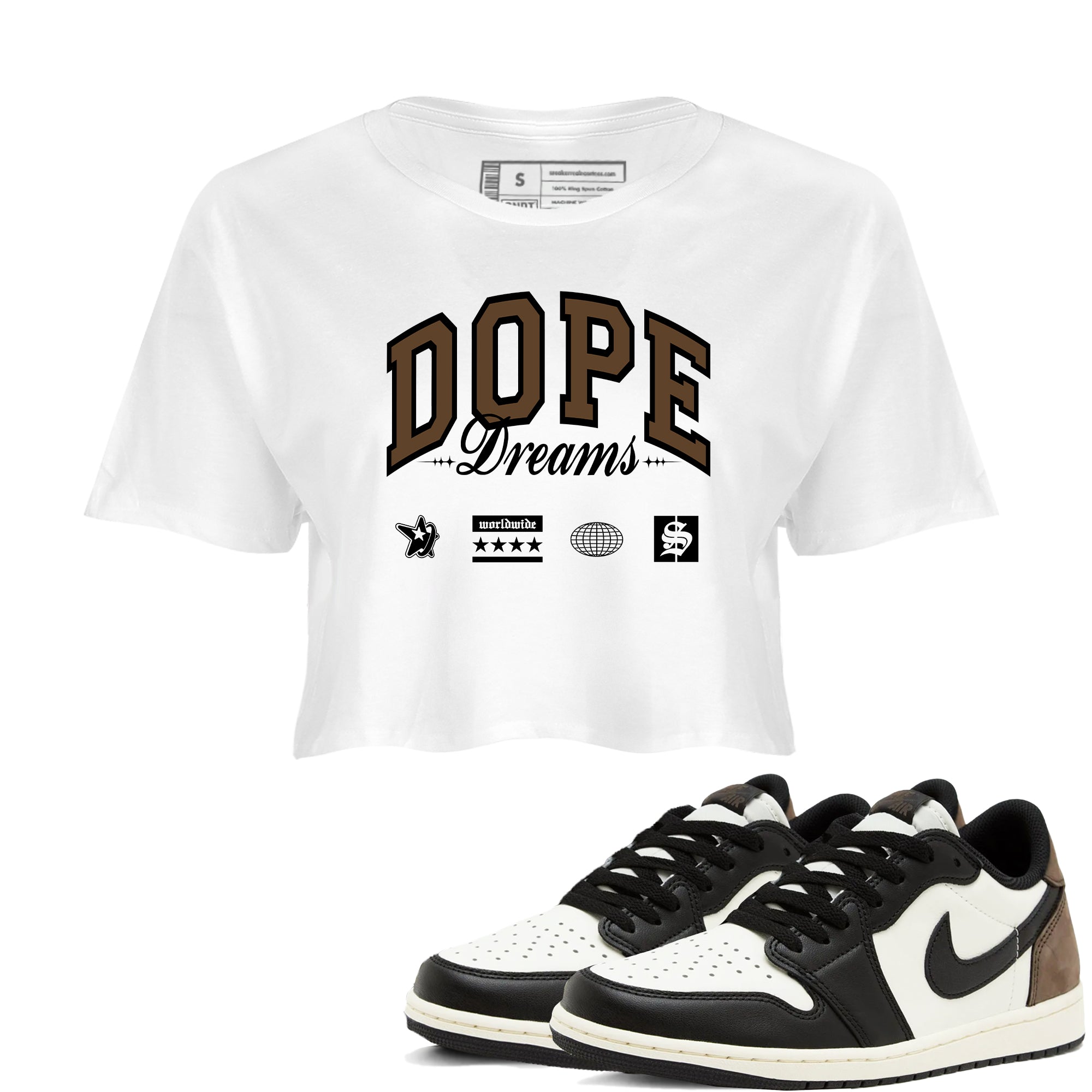 Dope Dreams snkmatch Women's Top - Air Jordan 1 Mocha