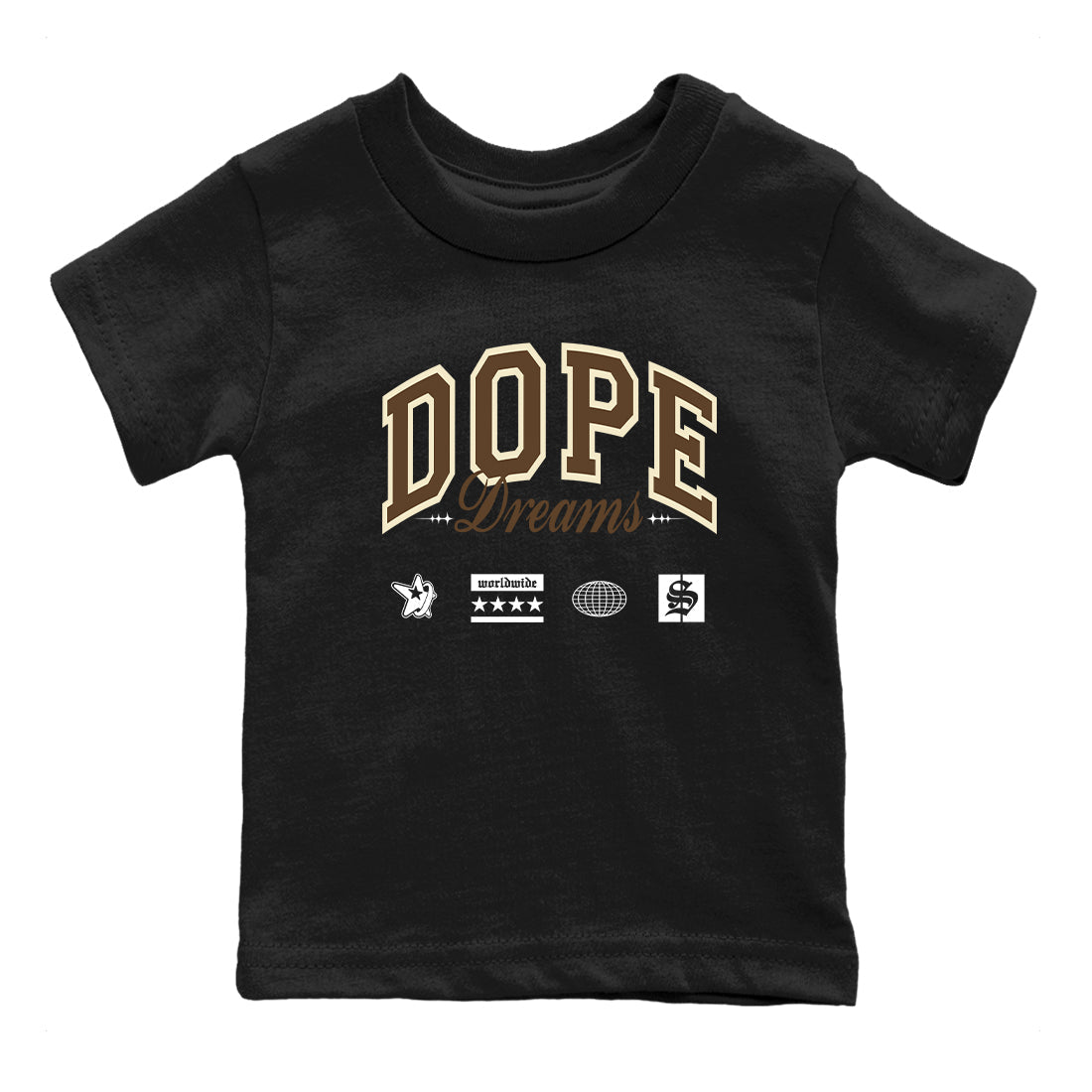 Dope Dreams snkmatch Tees Kids - Air Jordan 1 Mocha