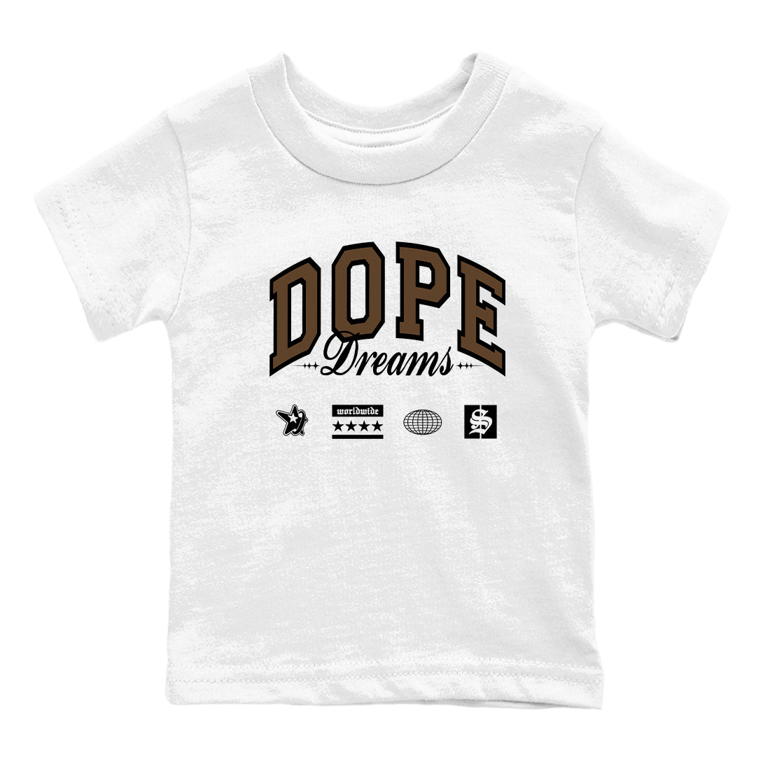 Dope Dreams snkmatch Tees Kids - Air Jordan 1 Mocha