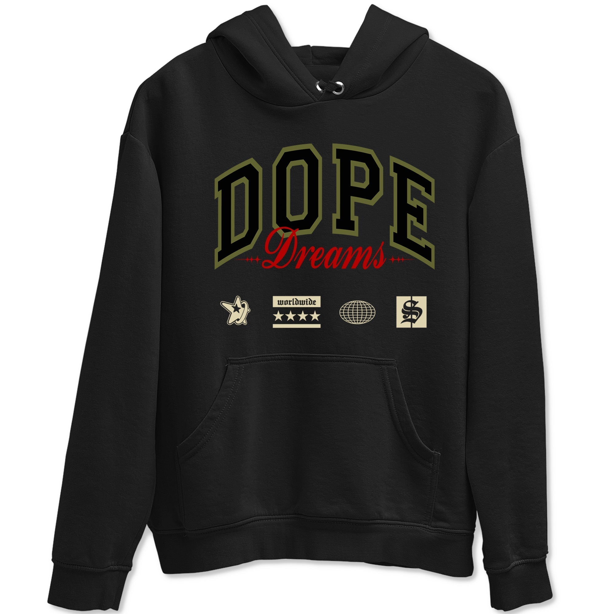 Dope Dreams snkmatch Tees - Air Jordan 1 Travis Scott Medium Olive
